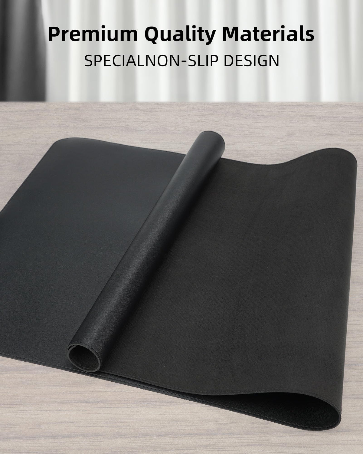 AFIING Extra Large Desk Mat - 63"x 17" Non-Slip Office Desk Pad, Oversized Mouse Pad for Home &