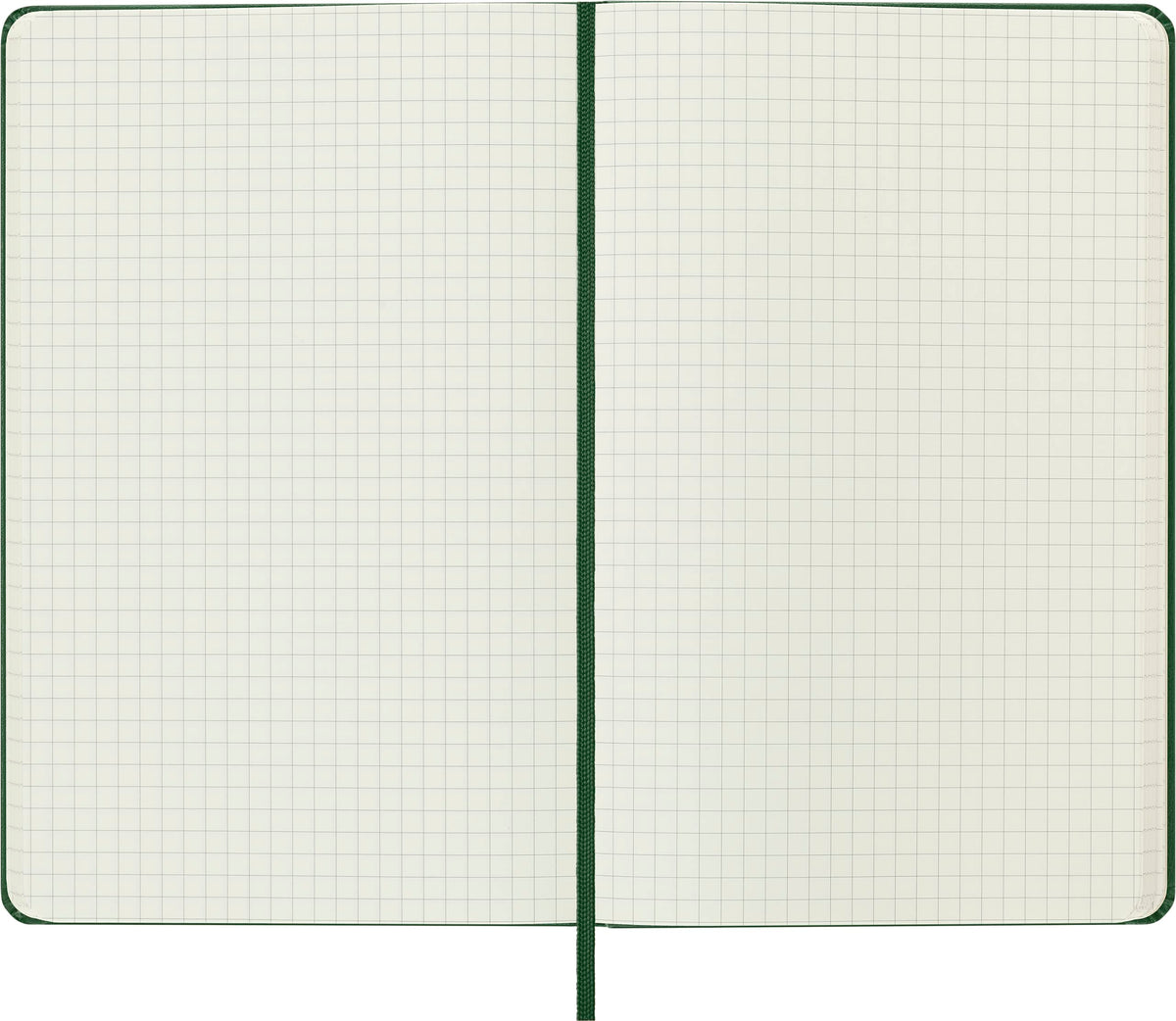 Moleskine Notebook, Large, Squared, Myrtle Green, Hard (5 x 8.25)