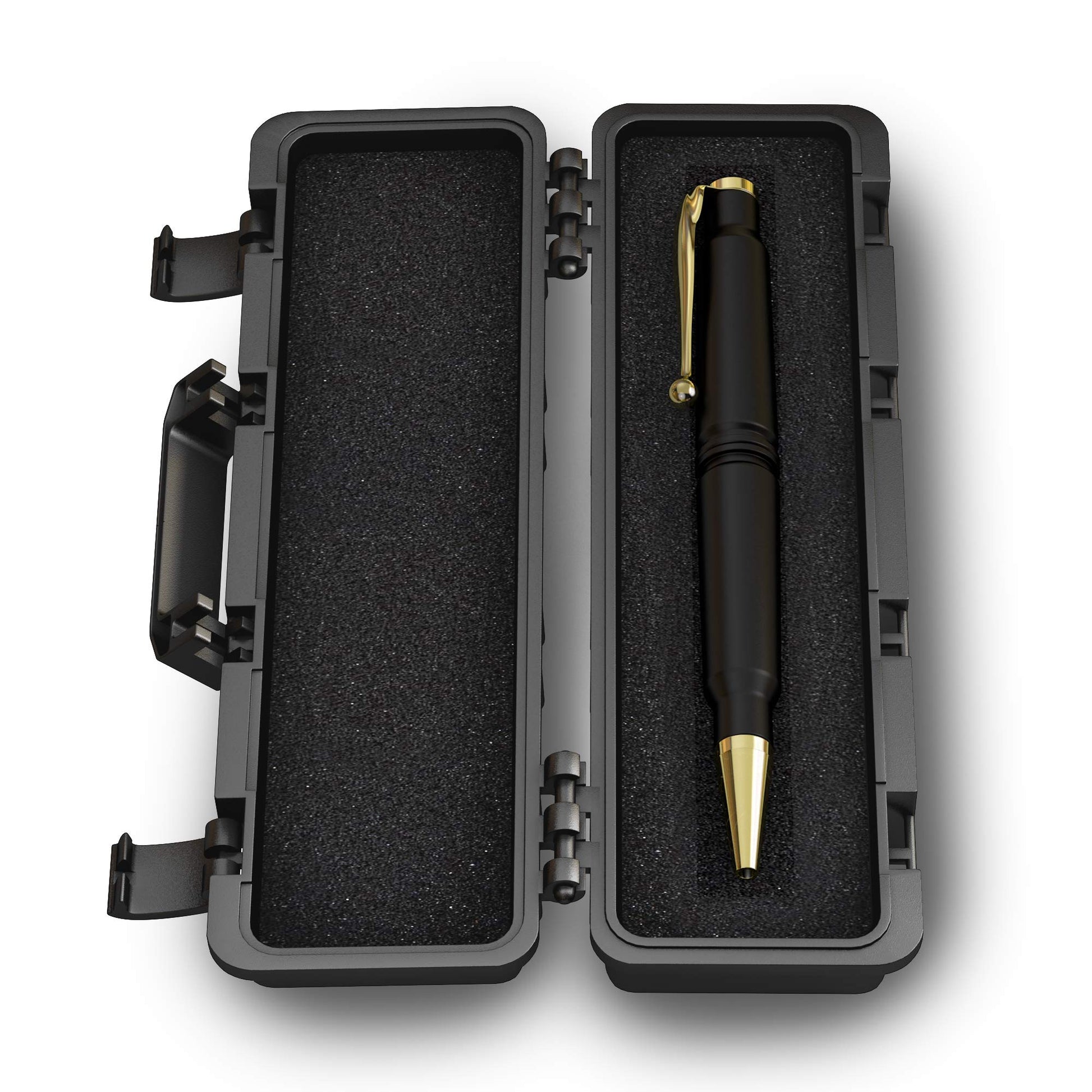 .308 Real Authentic Brass Casing Refillable Twist Pen - Tactical Gift Box - Matte Black