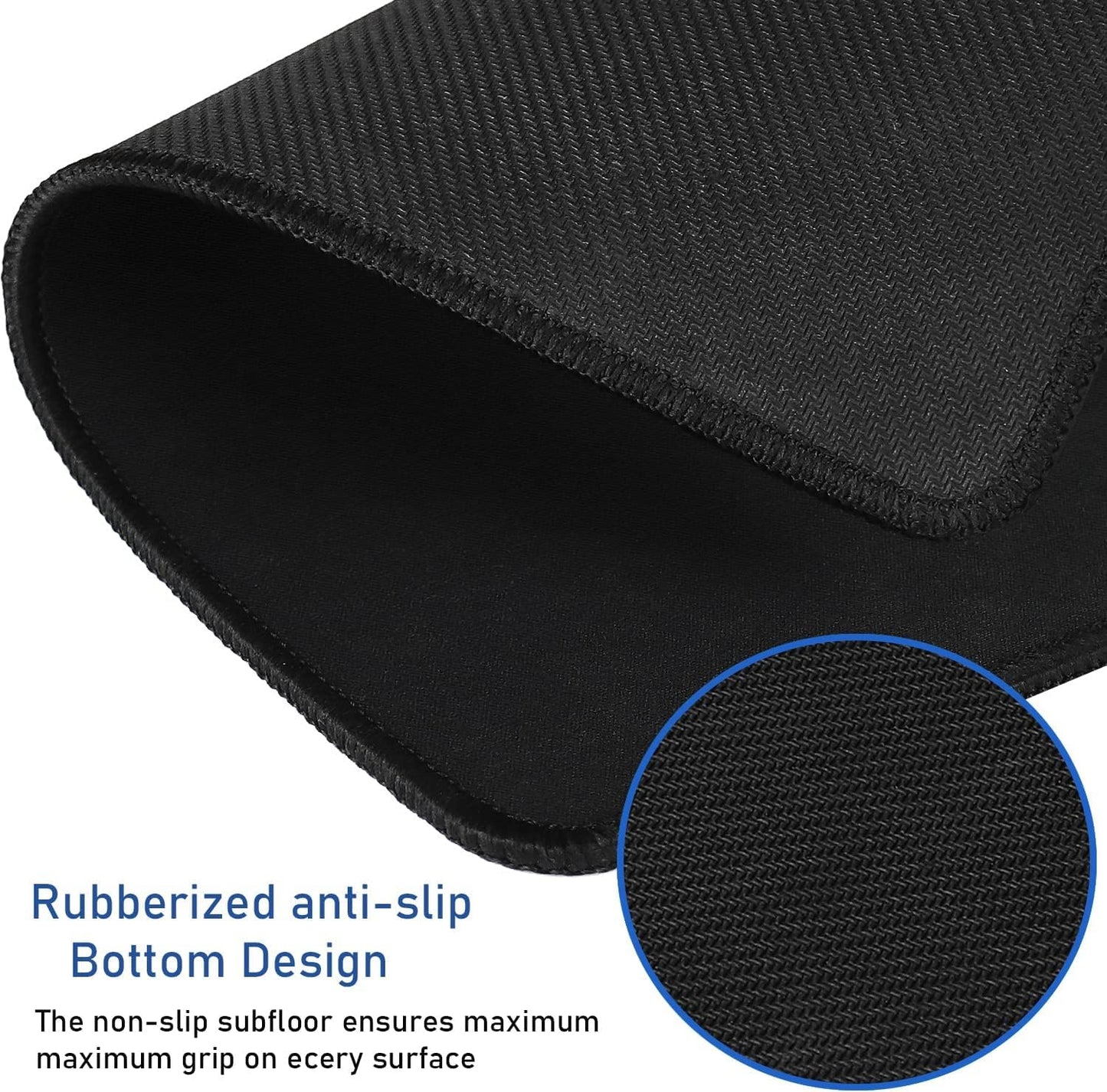 Large Mouse Pad, 31.5X11.8In Durable Non-Slip Natural Rubber Base Mousepad