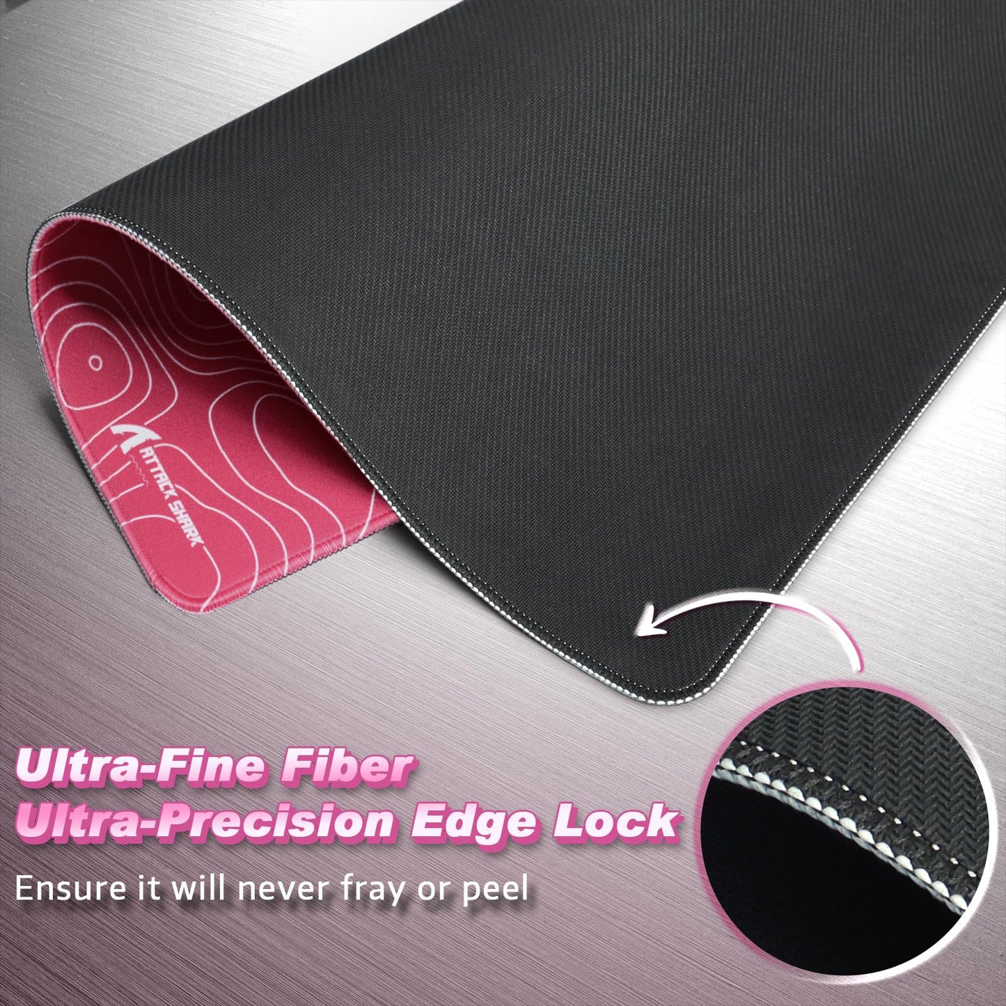 ATTACK SHARK CM02 Gaming Mouse Pad for Esports Speed Large Mouse mats for Desk Waterproof Surface