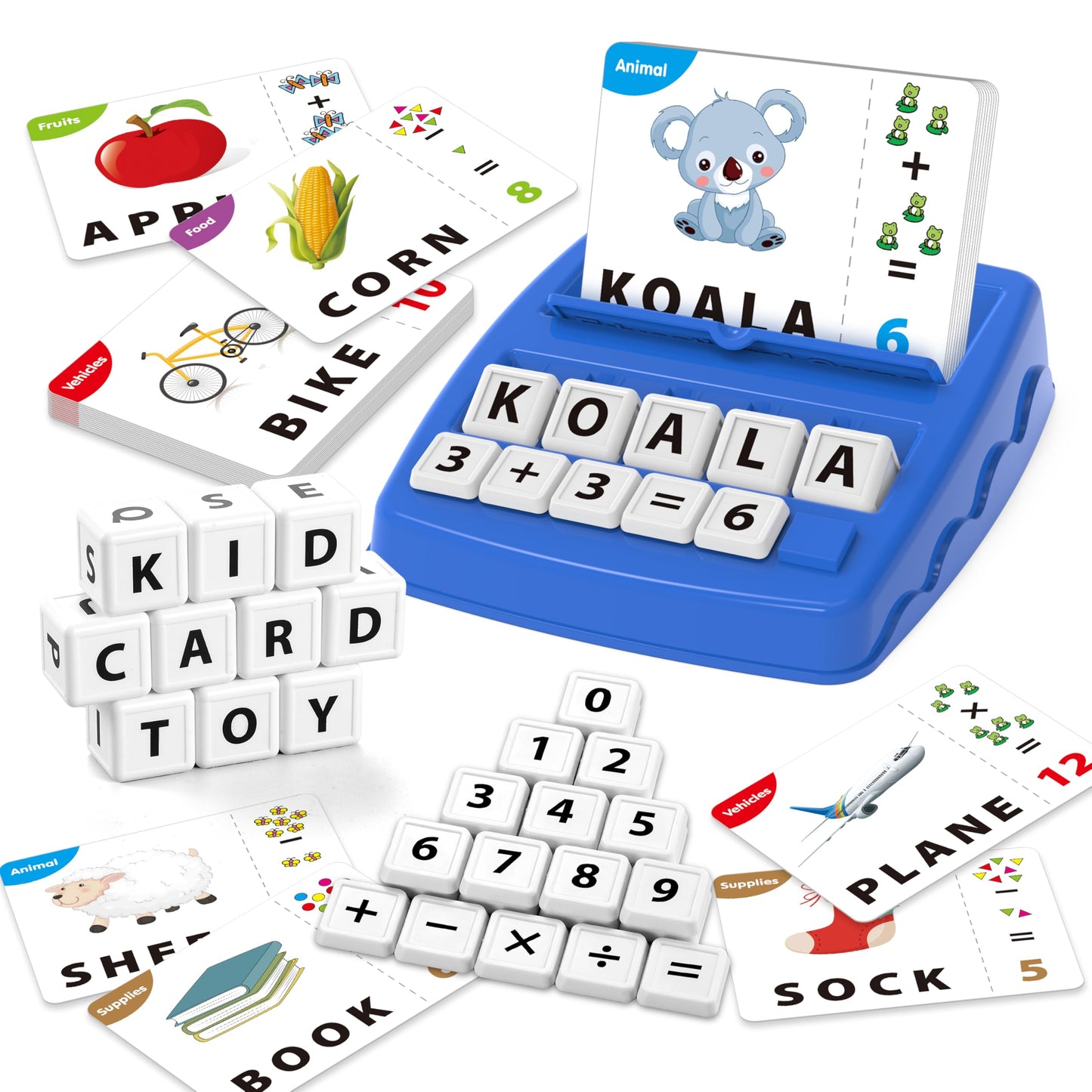 Yolscue Montessori Matching Letter Games,Educational Toys for 3-8 Year Olds Boys Girls,Alphabet