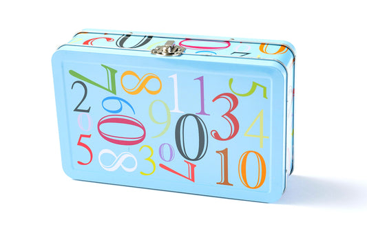 DAHO Metal Storage Box with Hinge for Office, School, Home, Makeup, Arts & Crafts and Accessories