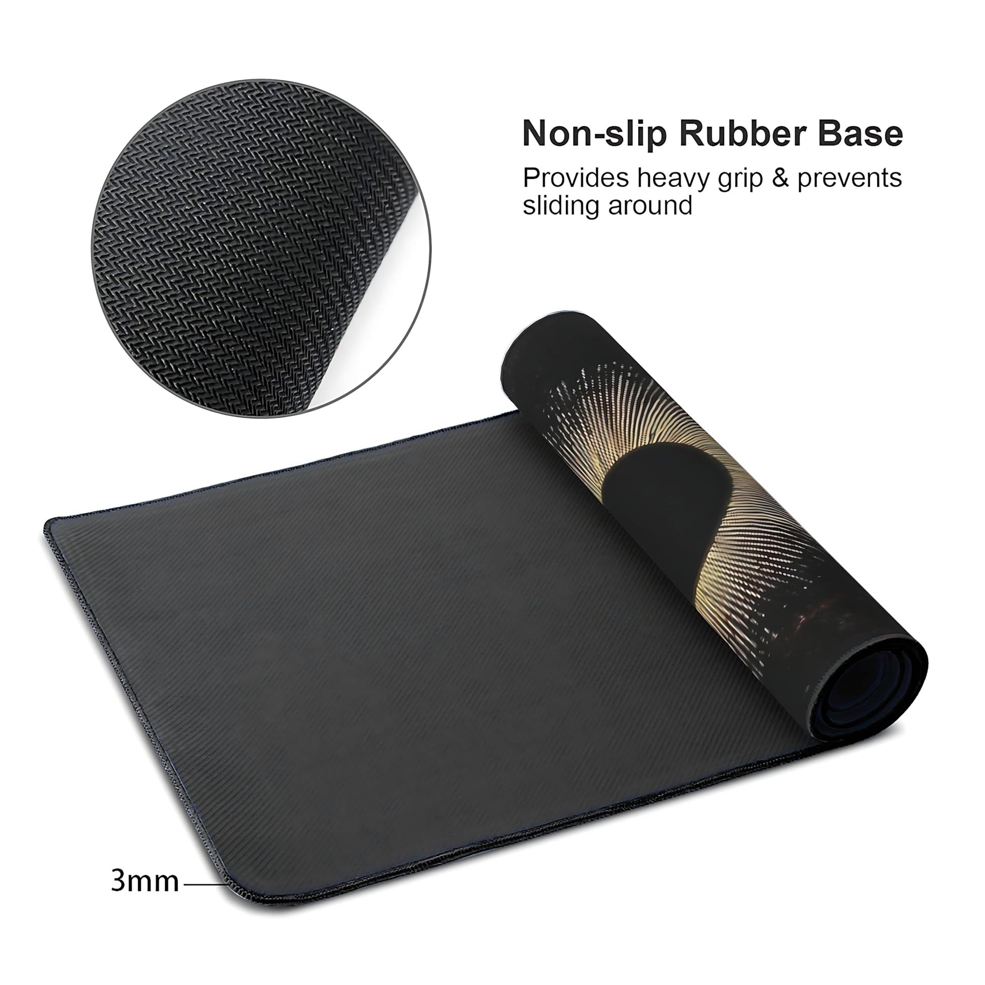 Galaxy Planet Large Mouse Pad,Gaming Keyboard Desk Pad,Extended Mouse Mat Non-Slip Rubber Base with