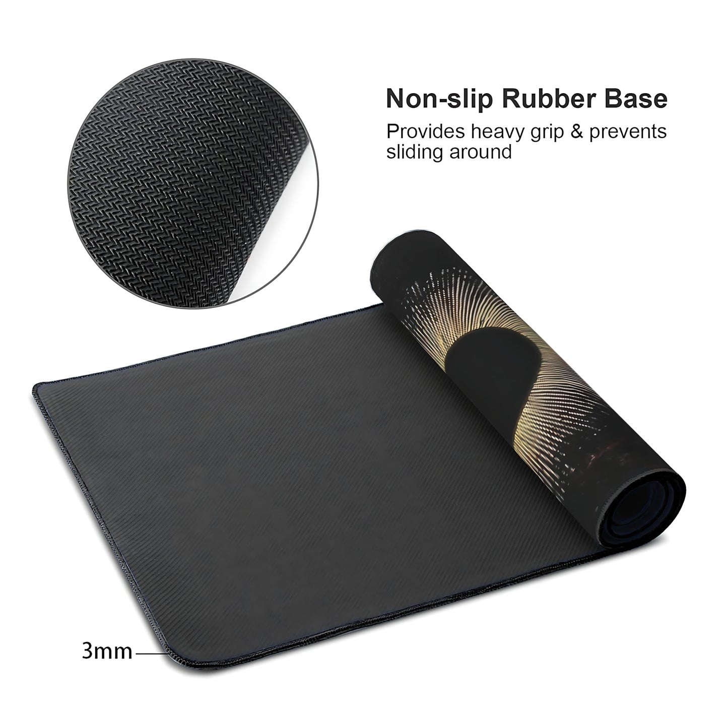 Galaxy Planet Large Mouse Pad,Gaming Keyboard Desk Pad,Extended Mouse Mat Non-Slip Rubber Base with