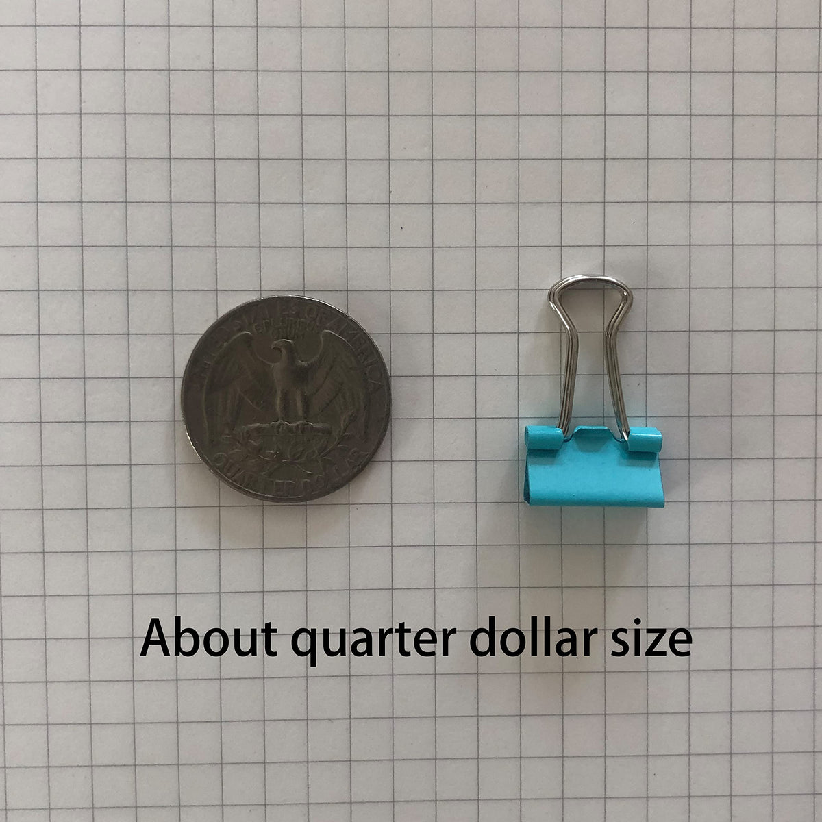Mini Binder Clips, 5/8" / 0.6 inches / 15 mm a Little Bit Scratch Paper Clips 40 PCS (40 PCS