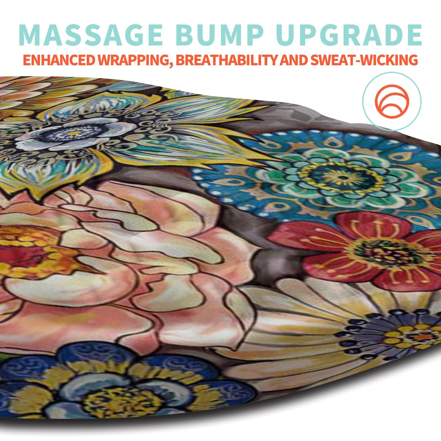 Kuosgm Ergonomic Mouse Pad Wrist Support with Memory Foam Massage Bulge, Carpal Tunnel Pain Relief