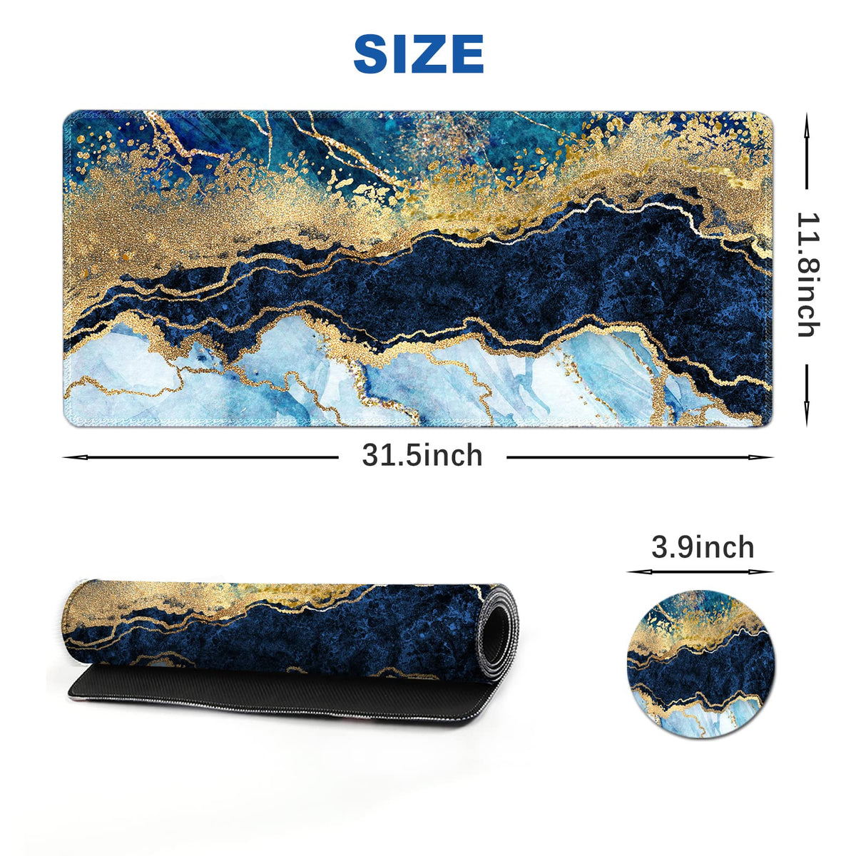 ArtSo Large Gaming Mouse Pad Extended Desk Pad XL Keyboard Mat Long Mousepad Decor Writing Pad