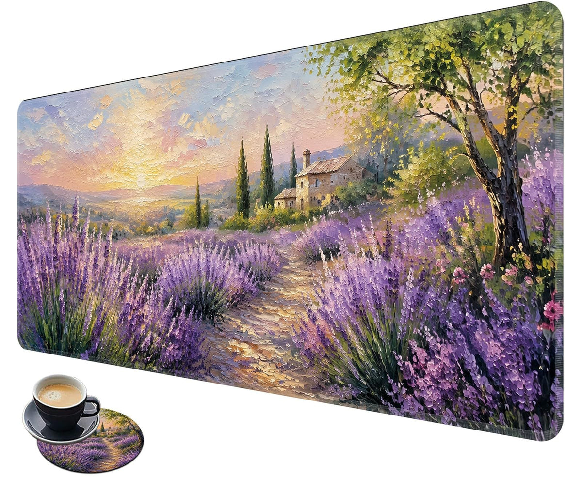Desk Mat Large Gaming Mouse Pad + Coaster