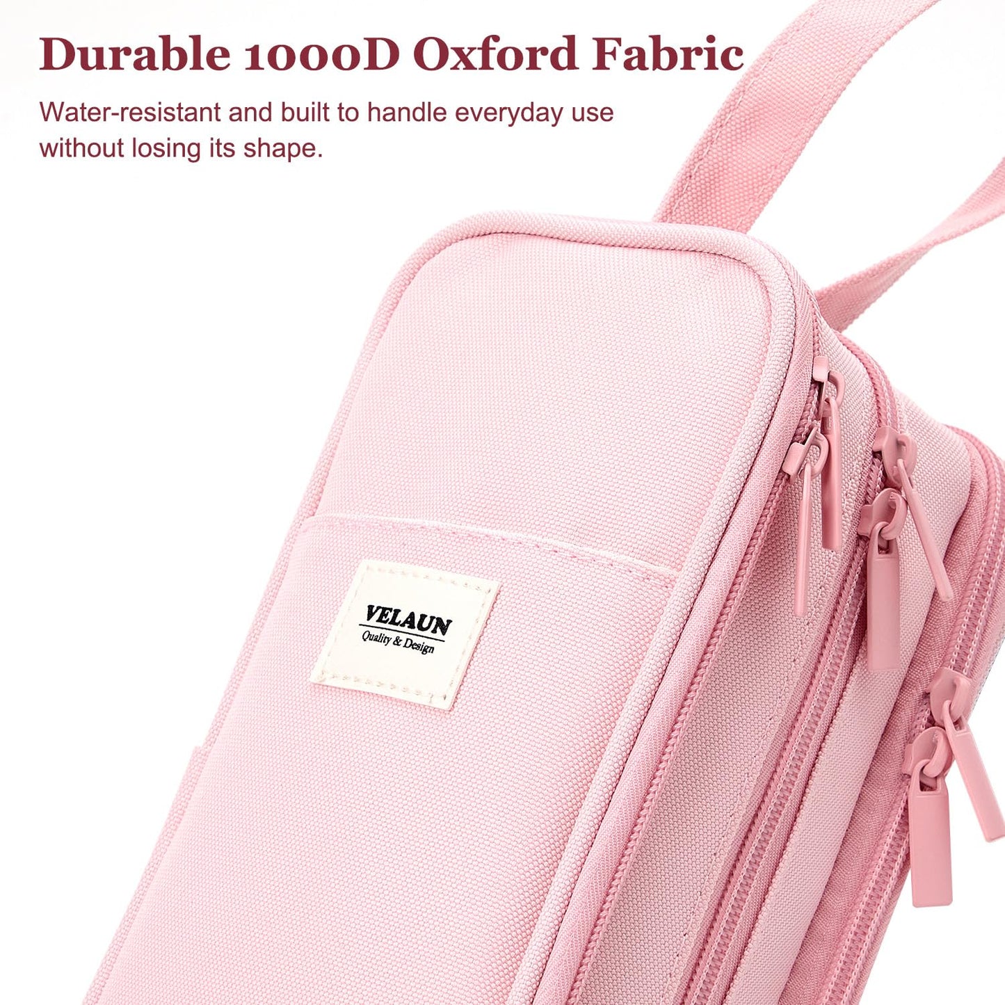 VELAUN Pencil Case Pouch, Large Capacity Pencil Box Bag, Aesthetic Pen Organizer for School