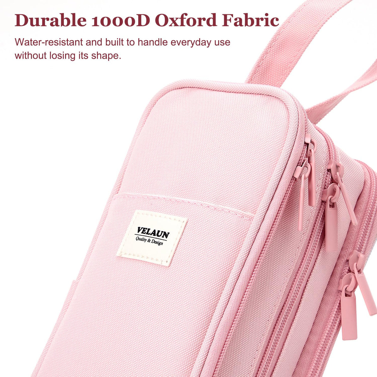VELAUN Pencil Case Pouch, Large Capacity Pencil Box Bag, Aesthetic Pen Organizer for School