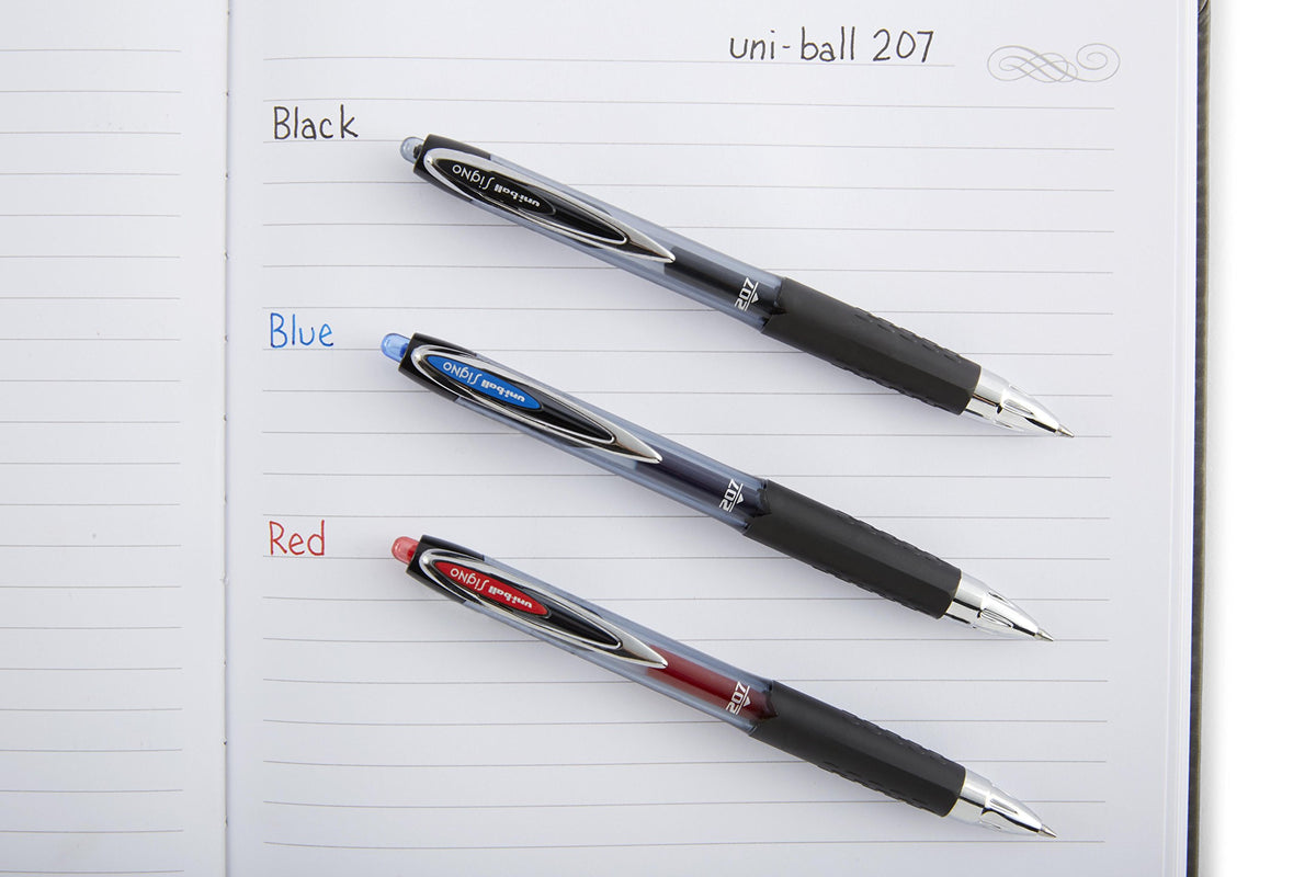 Uniball Signo 207 Gel Pen 6 Pack, 0.7mm Medium Assorted Pens, Gel Ink Pens | Office Supplies Sold