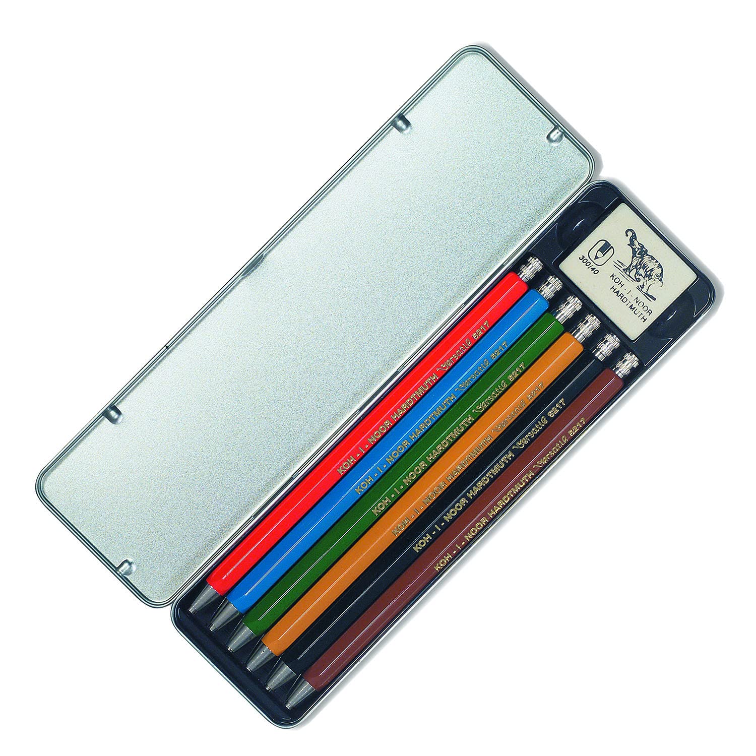KOH-I-NOOR Mechanical Pencils (Set of 6), Green/Red/Yellow
