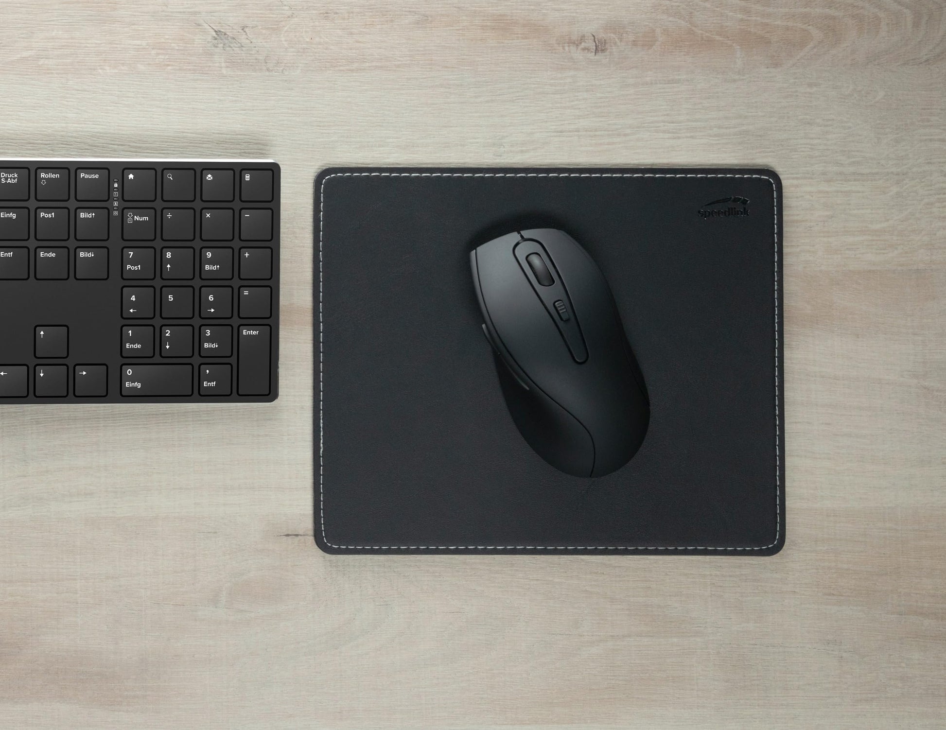 Speedlink Notary Soft Touch Mousepad - Mouse pad in Leather Look for Office/Home Office (Soft