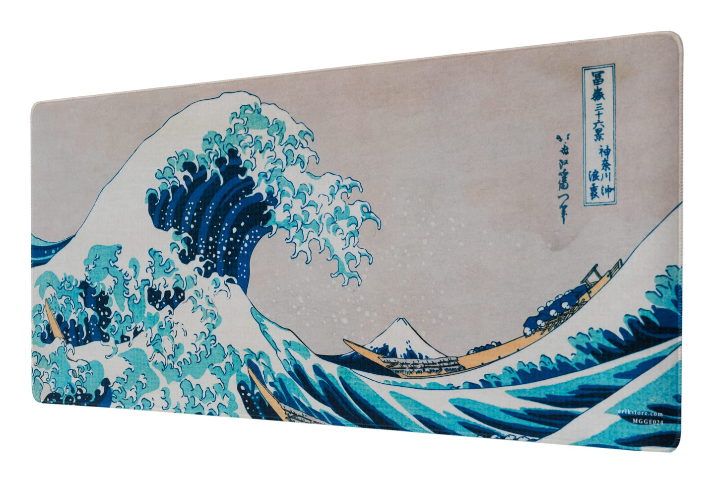 Grupo Erik Hokusai XXL Mouse Mat - Desk Pad - 31.5" x 13.78" Non-Slip Rubber Base Mouse Pad, Gaming