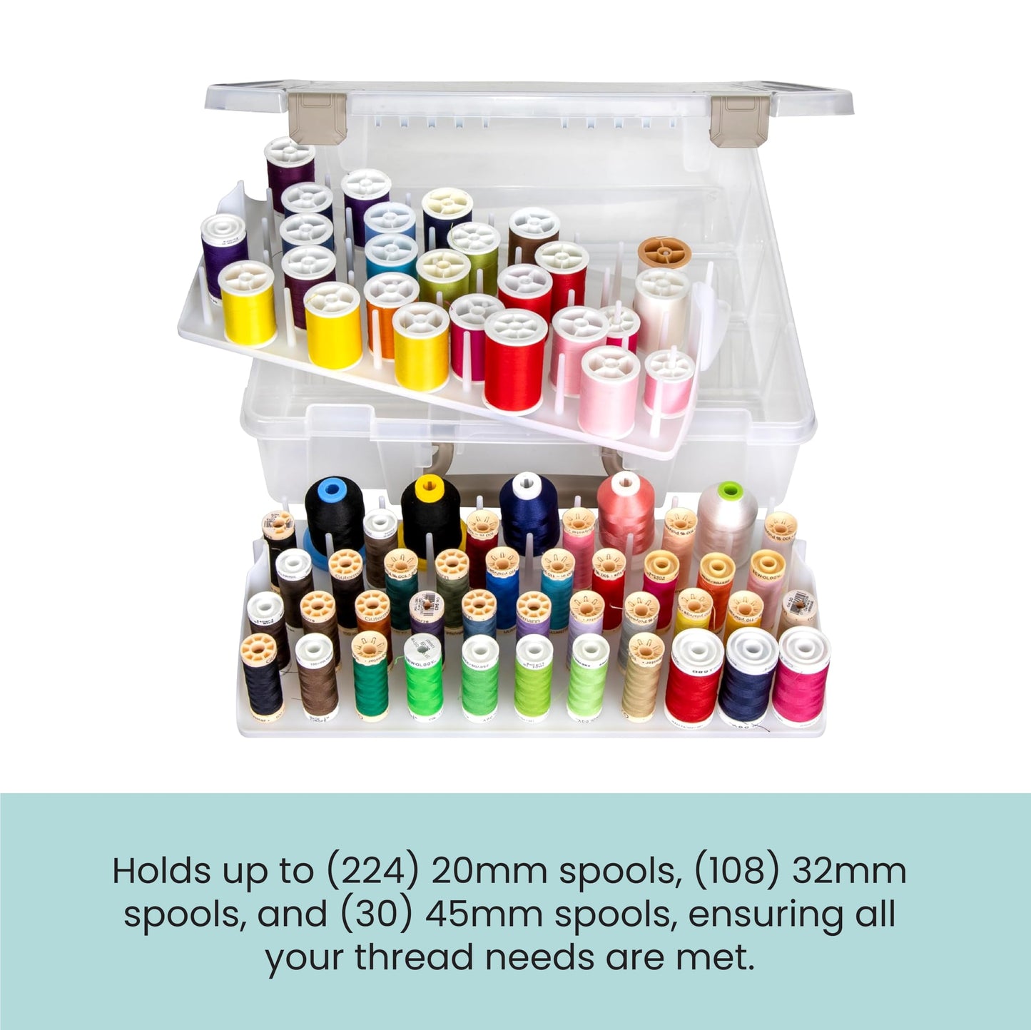 ArtBin Super Satchel Thread Box - Versatile Thread Storage for Sewing, Embroidery, and Quilting