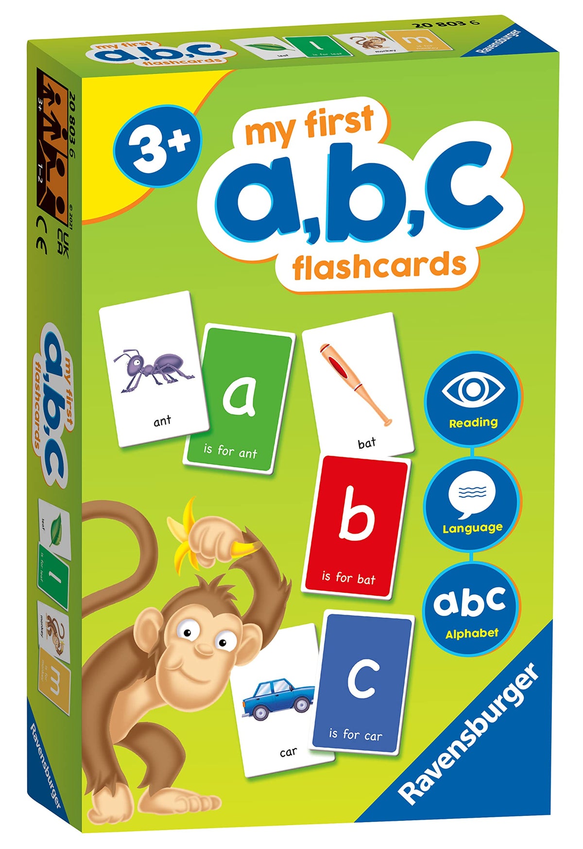 Ravensburger My First ABC Flash Card Game Kids Age 3 Years Up - Ideal Early Learning, Object
