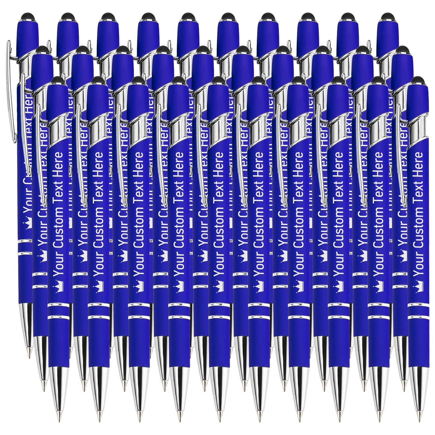 STREADVE Personalized Custom Pens with Name Engraved Logo Text Pen, Pack of 30 Customized Smooth