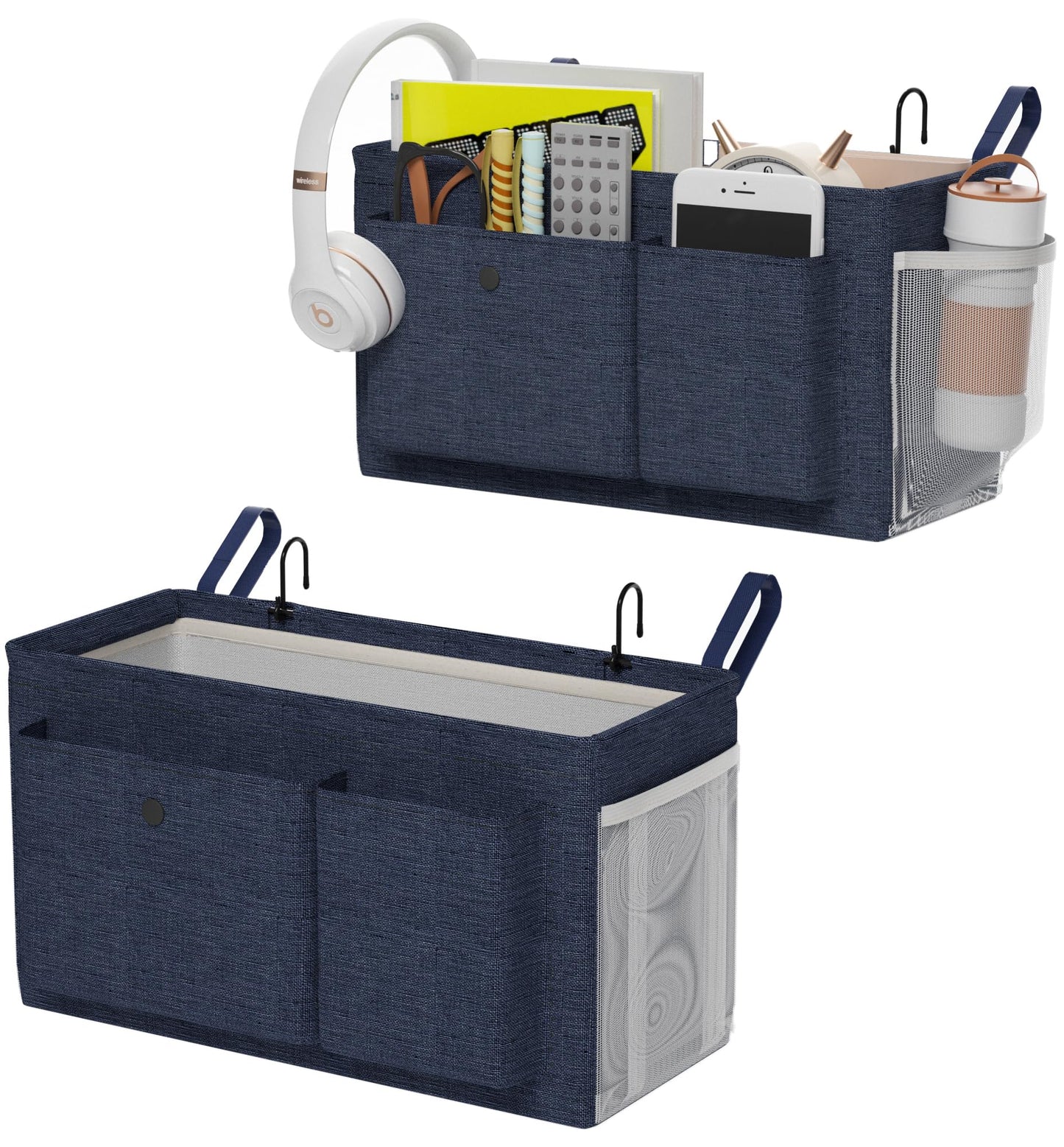 Bedside Caddy Bedside Storage Hanging Organizer for Bunk Dorm Bed Rail