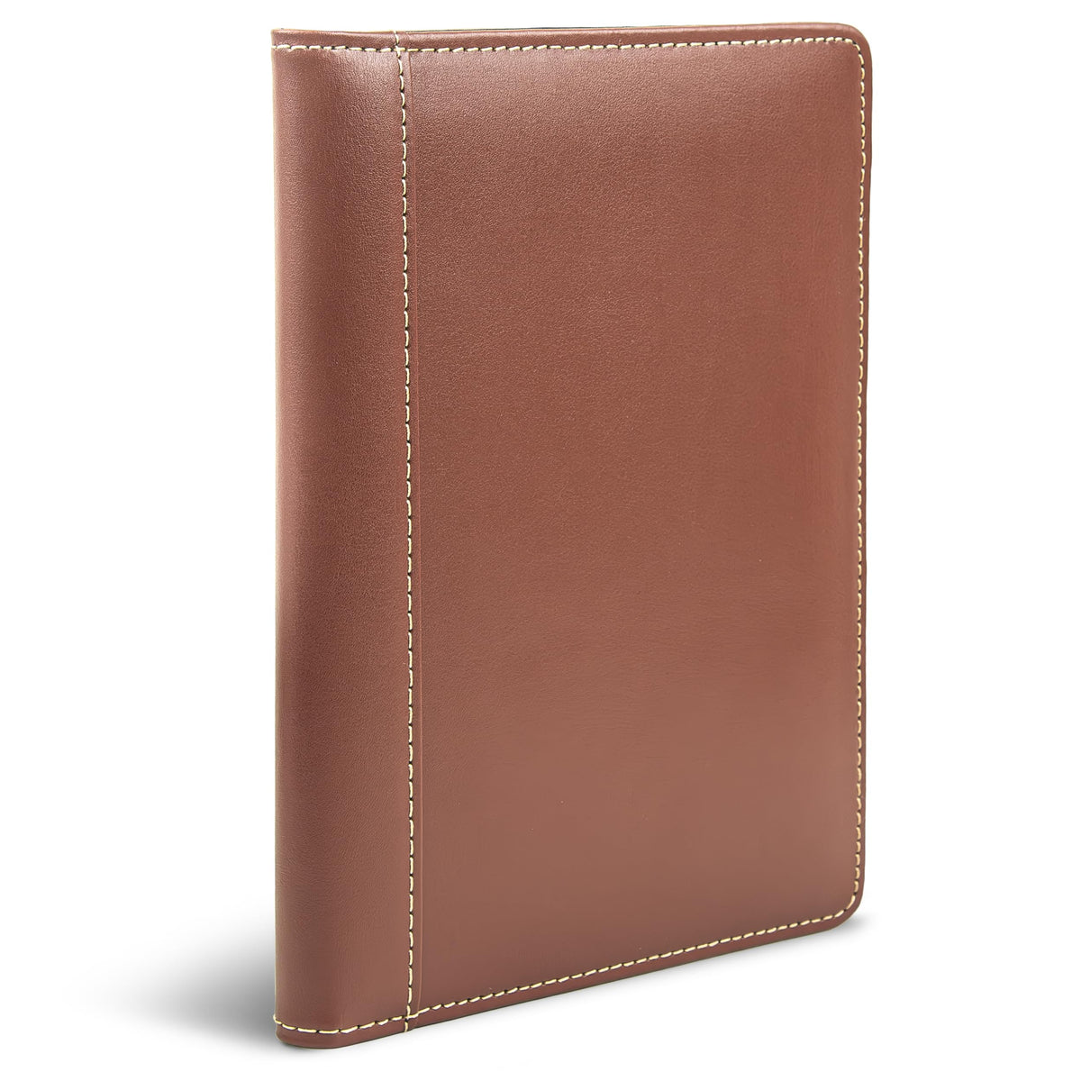 Samsill Contrast Stitch Faux-Leather Portfolio, Mini Size Business Interview Professional Padfolio