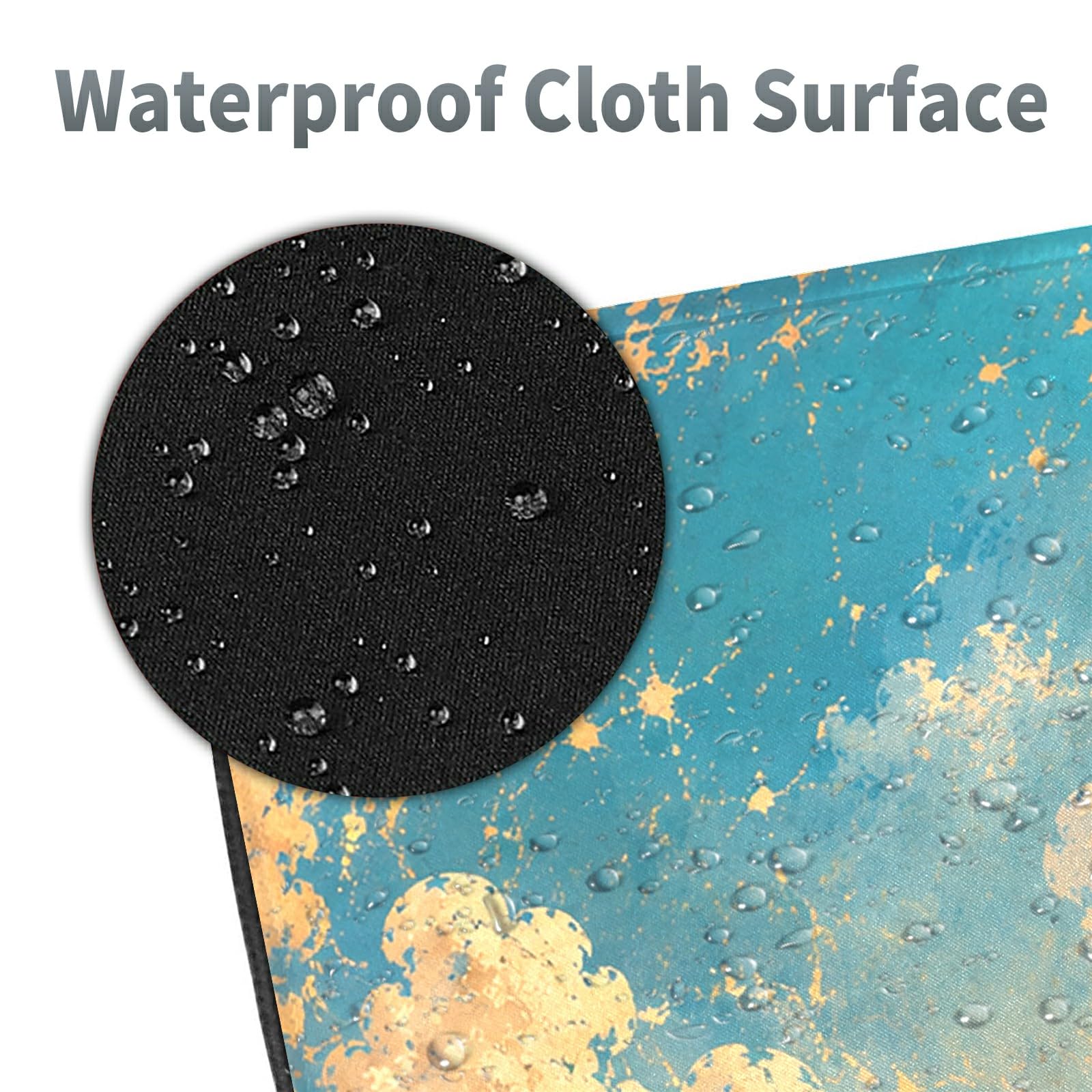 Floral Cassette Bloom Large Mouse Pad, 31.5 x 11.8 in Extended Desk Mat