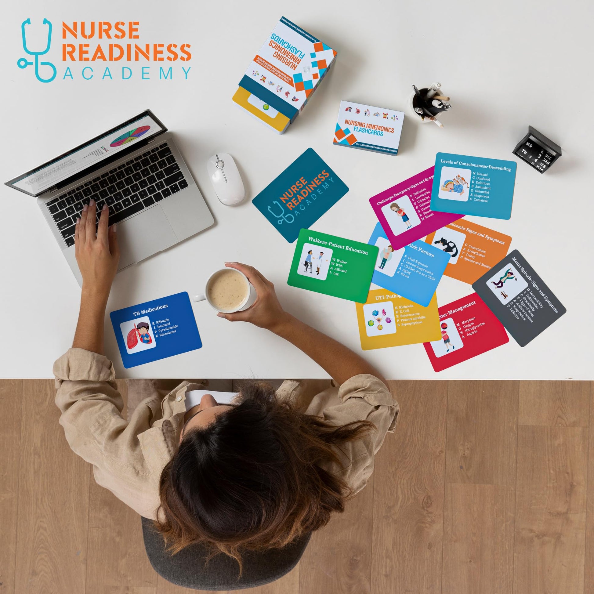 Nursing Mnemonics Flashcards: 101+ Illustrated Flashcards for Nursing Students with Proven Memory