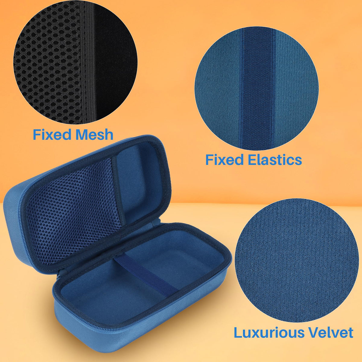 Lebakort Storage Case Compatible with DYMO LetraTag 100H / 100H Plus Handheld Label Maker (Blue