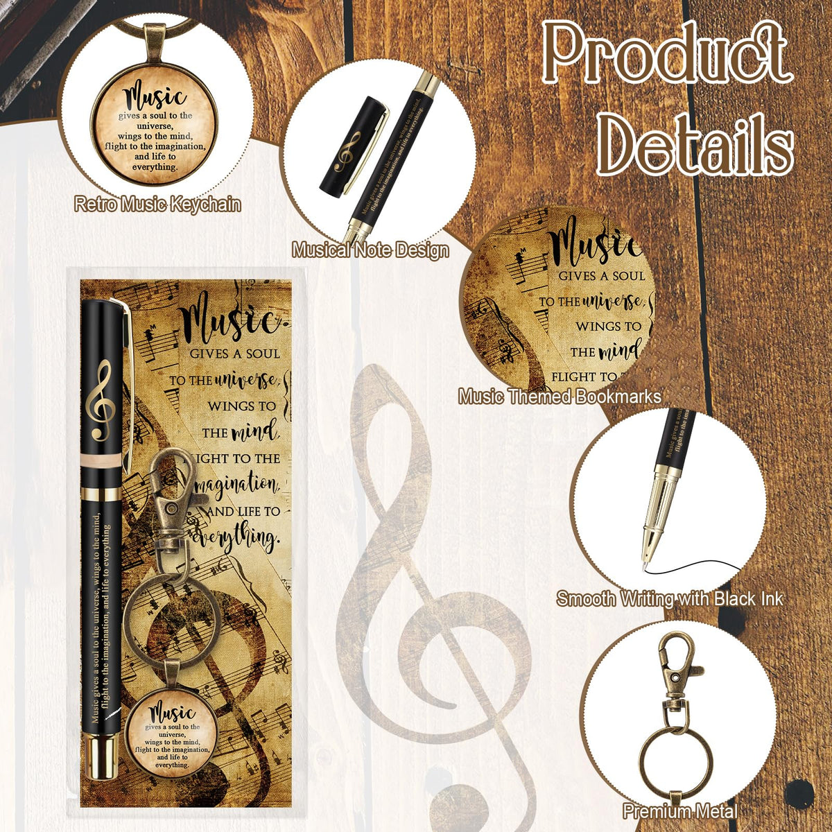 Spakon 90 Pcs Music Appreciation Gifts Bulk Musical Party Favors