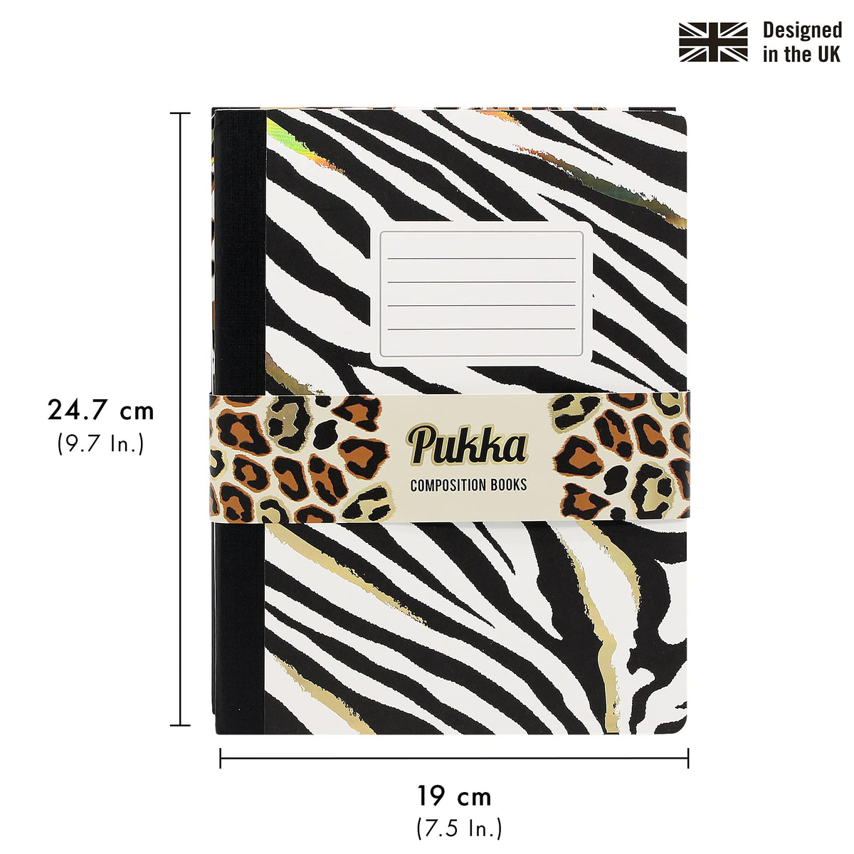 Pukka Pad, Composition Notebooks - 3 Pack of Journals Featuring 140 Pages of College Ruled 80GSM