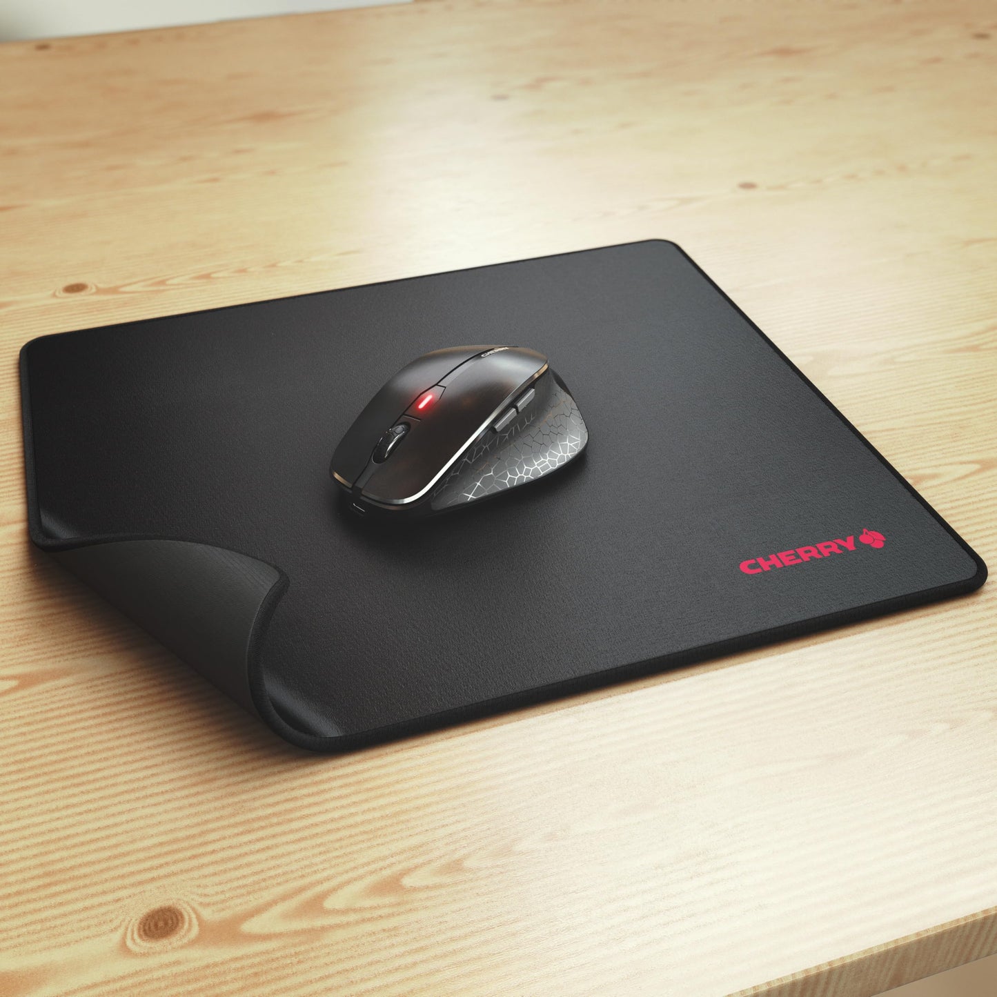 Cherry MP 1000, Premium Mouse Pad in XL (13.78" x 11.81" x 0.20"), Smooth Fabric Surface for