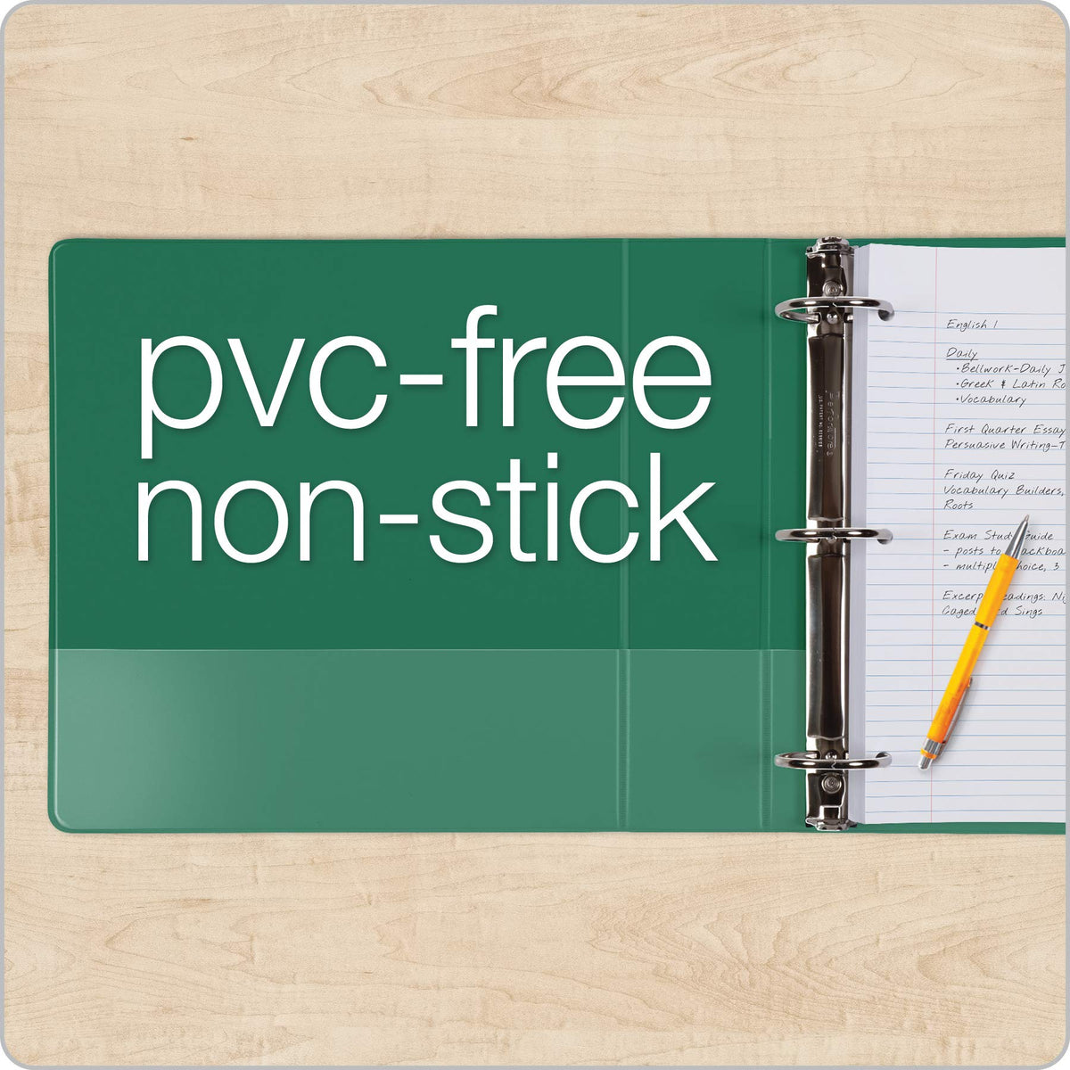 Cardinal 3 Ring Binders, Binders for School and Office, Durable 2 Inch Binder with Round Rings