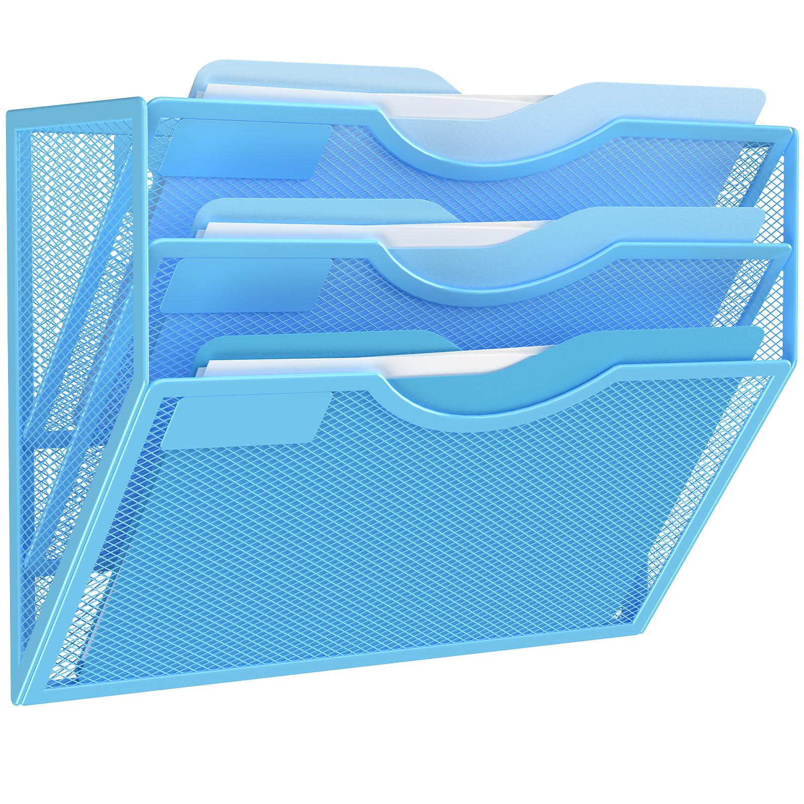 Kuntine.B Wall File Organizer Office Hanging Magazine Holder Wall File Organizer for Office Home