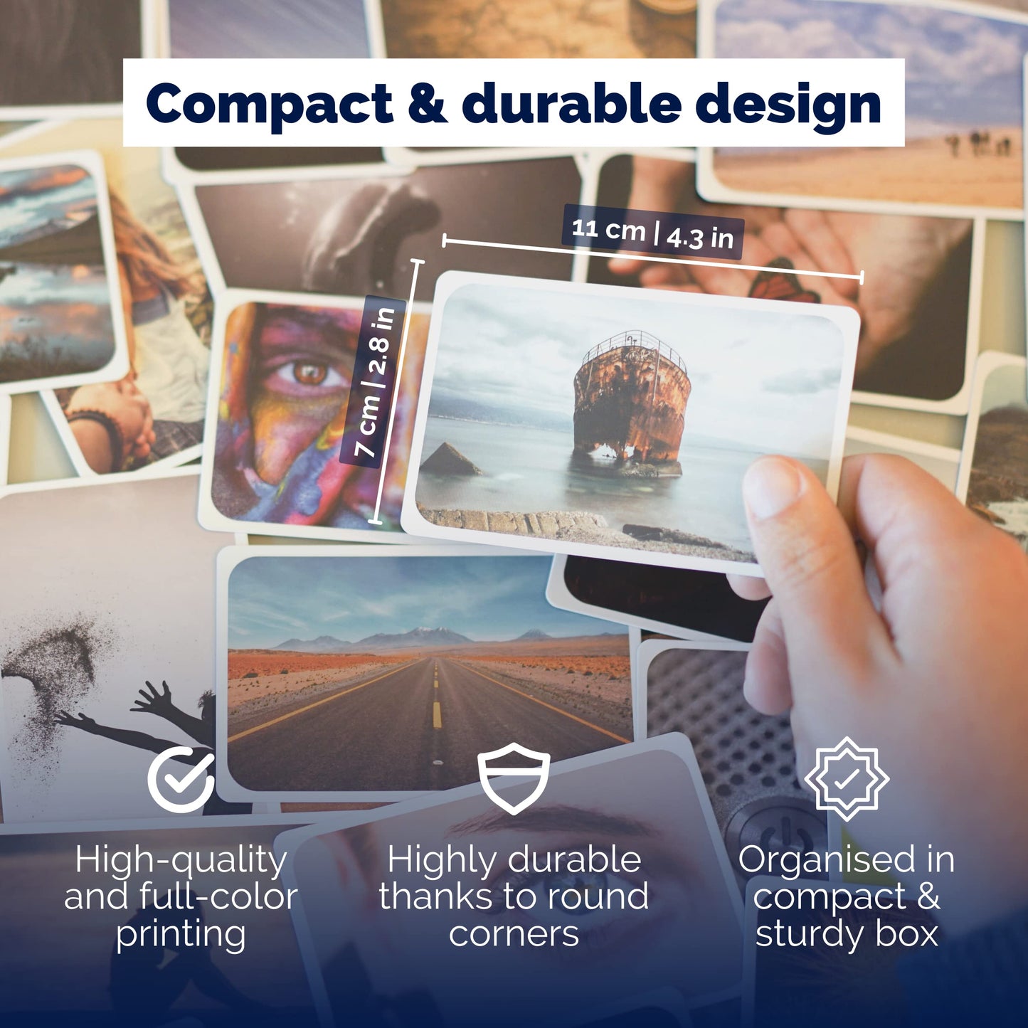 metaFox ‘World of Emotions’ Coaching Cards | 52 Picture Cards for Coaching & Therapy | Master Your