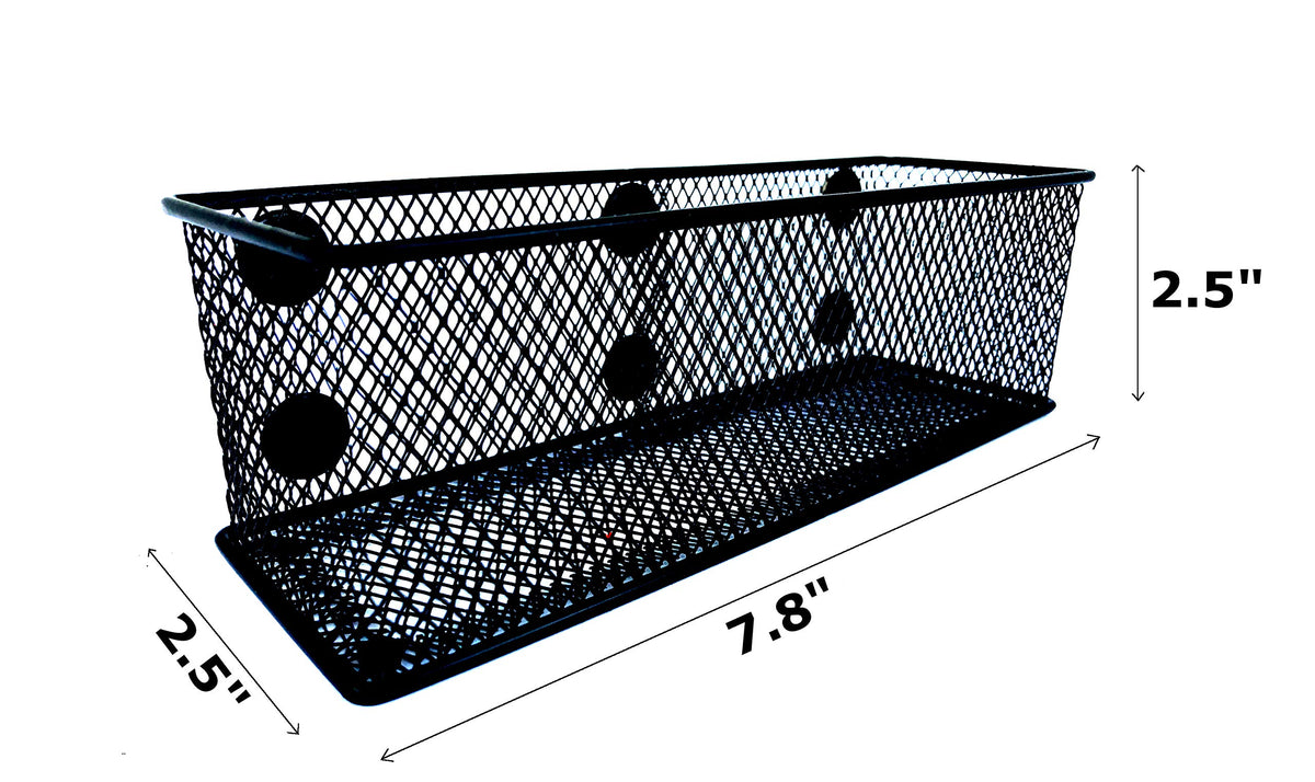 Lenotion Magnetic Storage Bins, Magnetic Baskets, Locker Storage Baskets, Magnetic Mesh Fridge