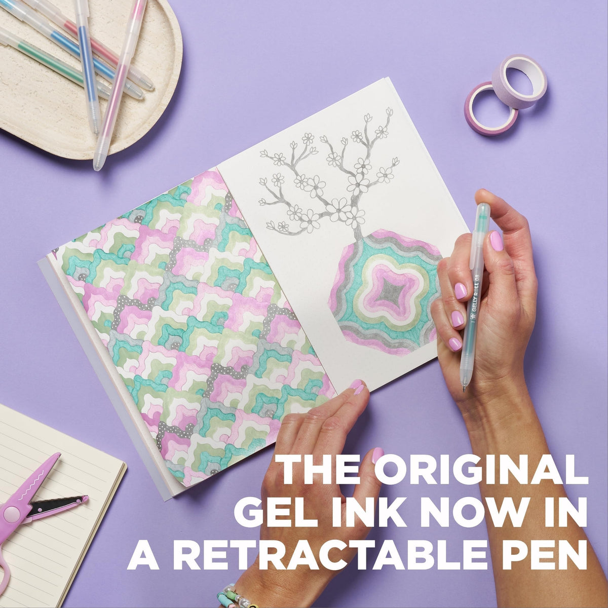 Sakura Gelly Roll Retractable Gel Pens, Stardust Assorted, 10 Pack