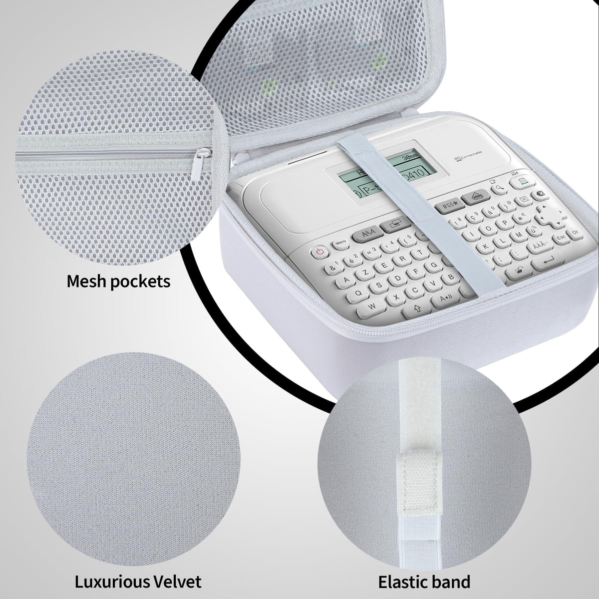Lebakort Storage Case Compatible with Brother P-Touch PTD410 / PTD460BT Label Maker