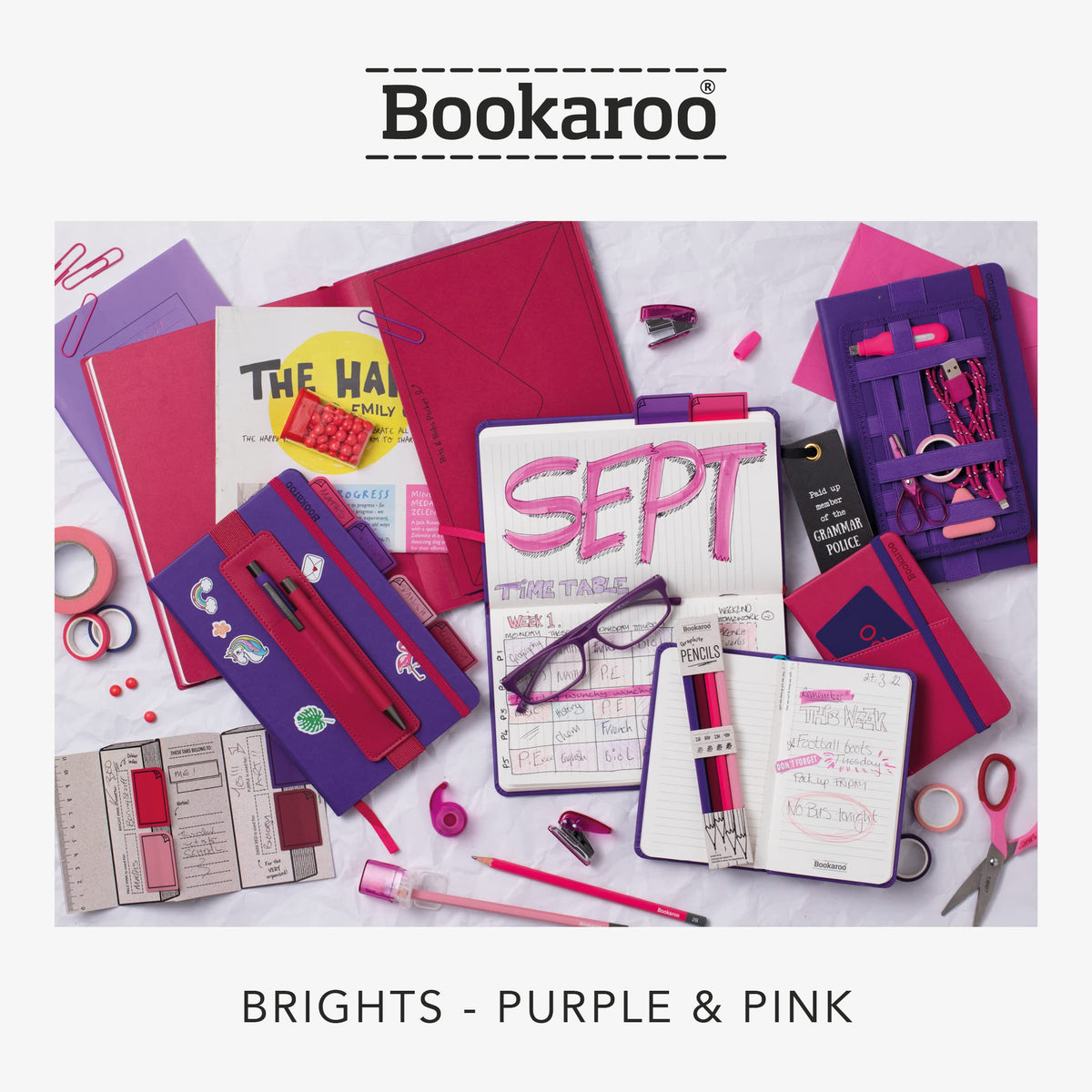 Bookaroo Pen Pouch - Pink
