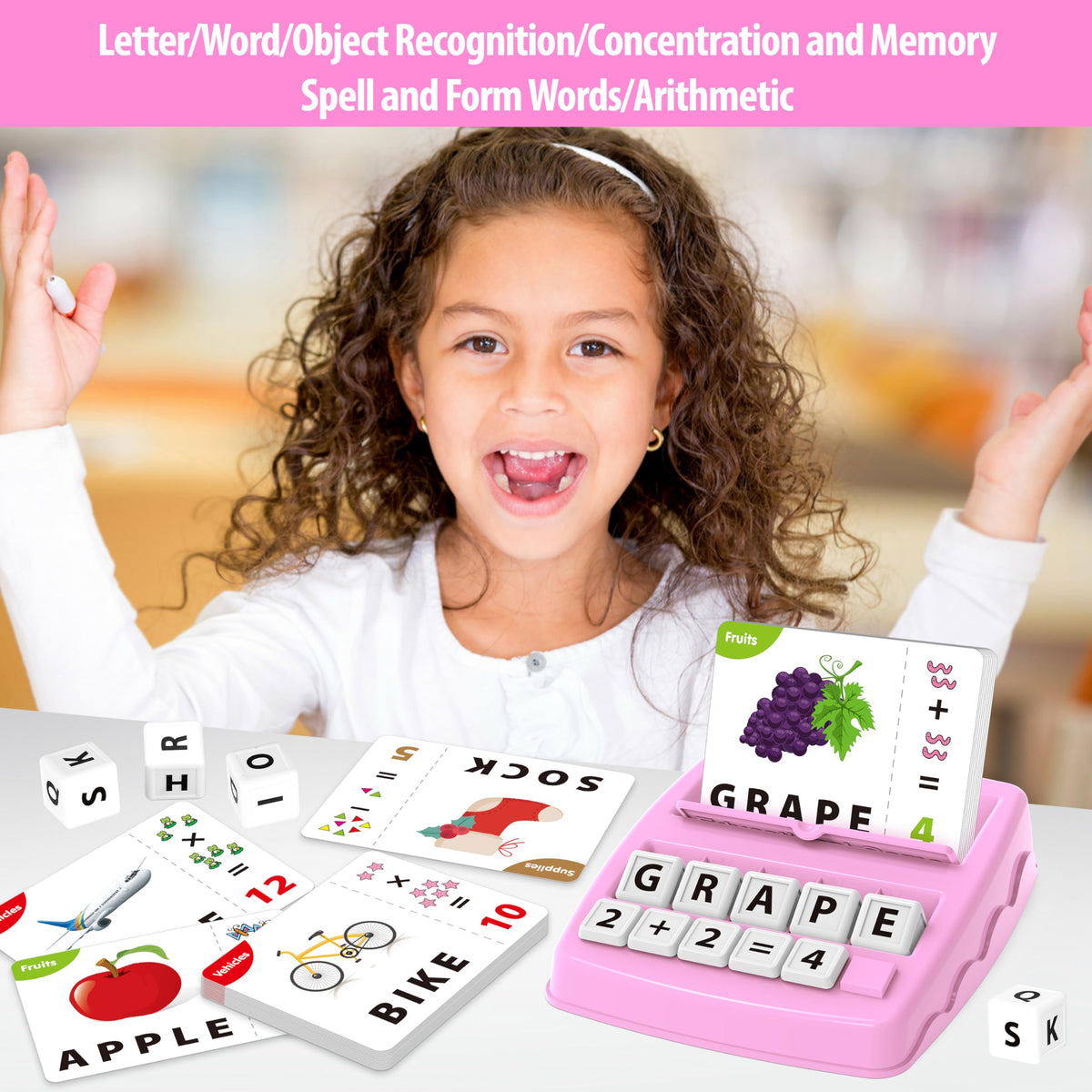 Yolscue Montessori Matching Letter Games,Educational Toys for 3-8 Year Olds Boys Girls,Alphabet