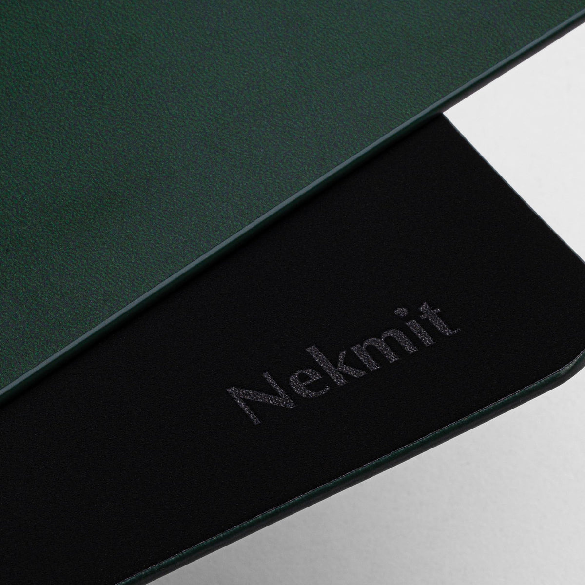 Nekmit Leather Desk Blotter Pad 36 x 20 Inches, Flat, Non-Slip, Waterproof, Green