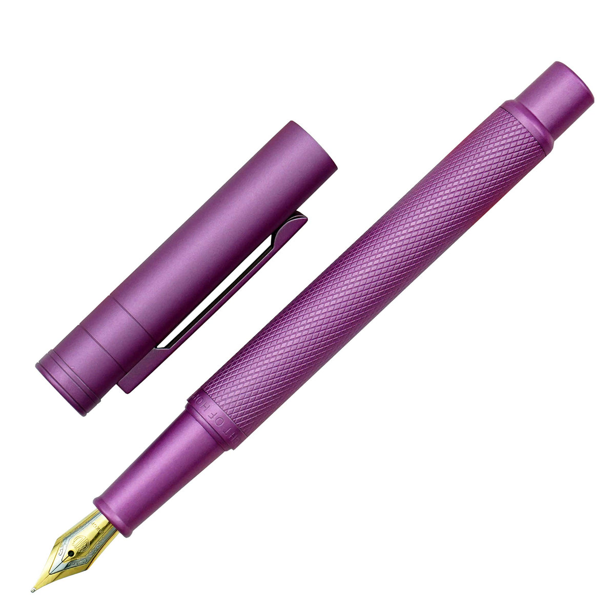 Asvine Pink Forest Fountain Pen Fine Nib, Classic Design with Converter and Metal Pen Case, The