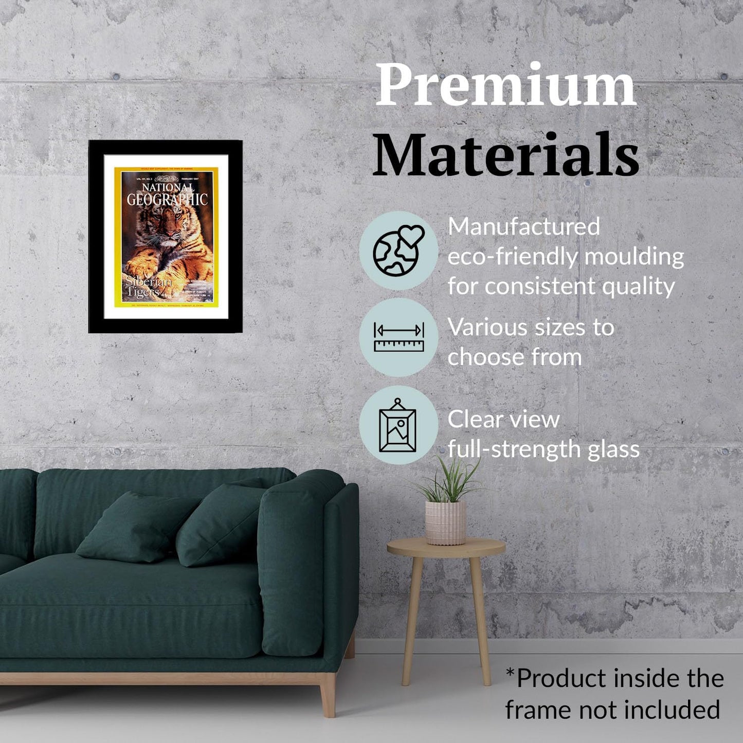 Creative Picture Frames 10 x 12 Magazine Frame with Full-Strength Glass, Holds Up To A 1/4" Thick