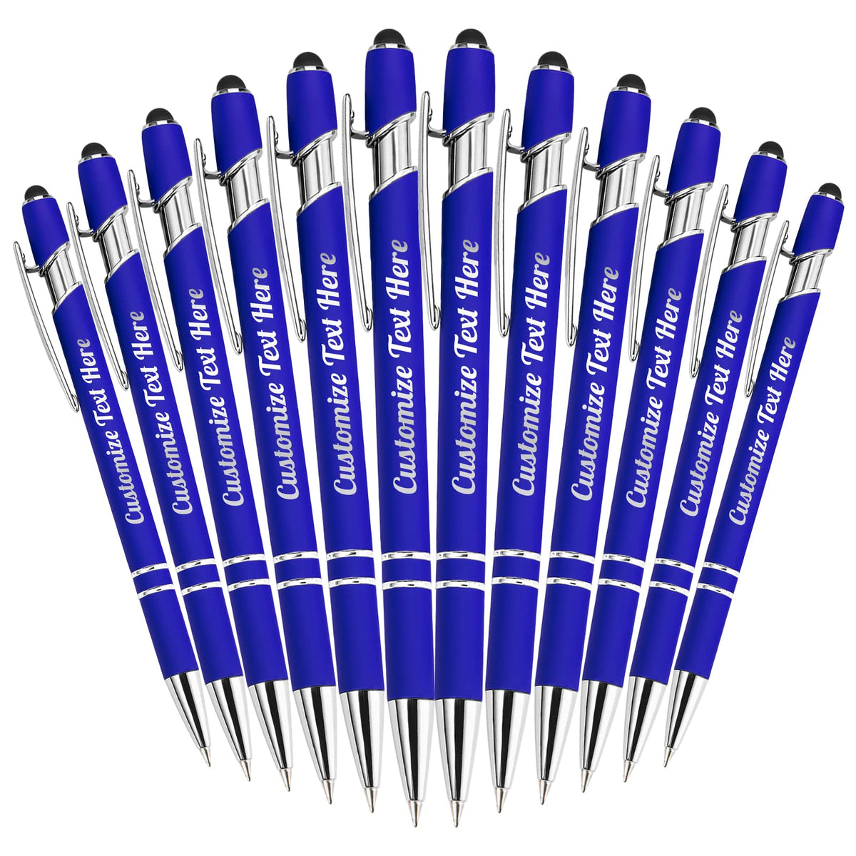 Up to 500 Personalized Pens Bulk Custom Ballpoint Pens with Business Name Message Logo, Customized