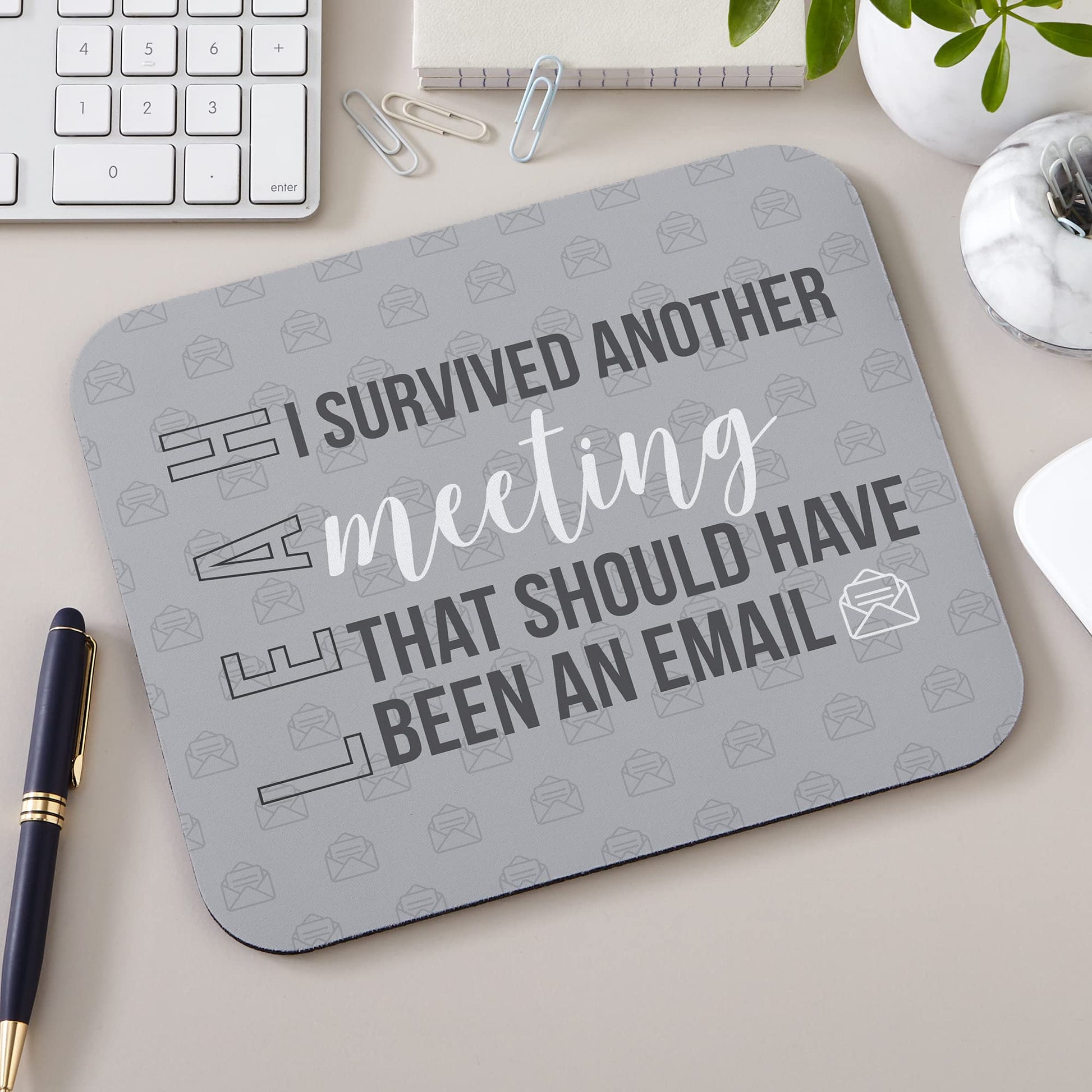 Let's Make Memories Personalized I Survived Another… Mouse Pad - Fun Computer Accessory - for