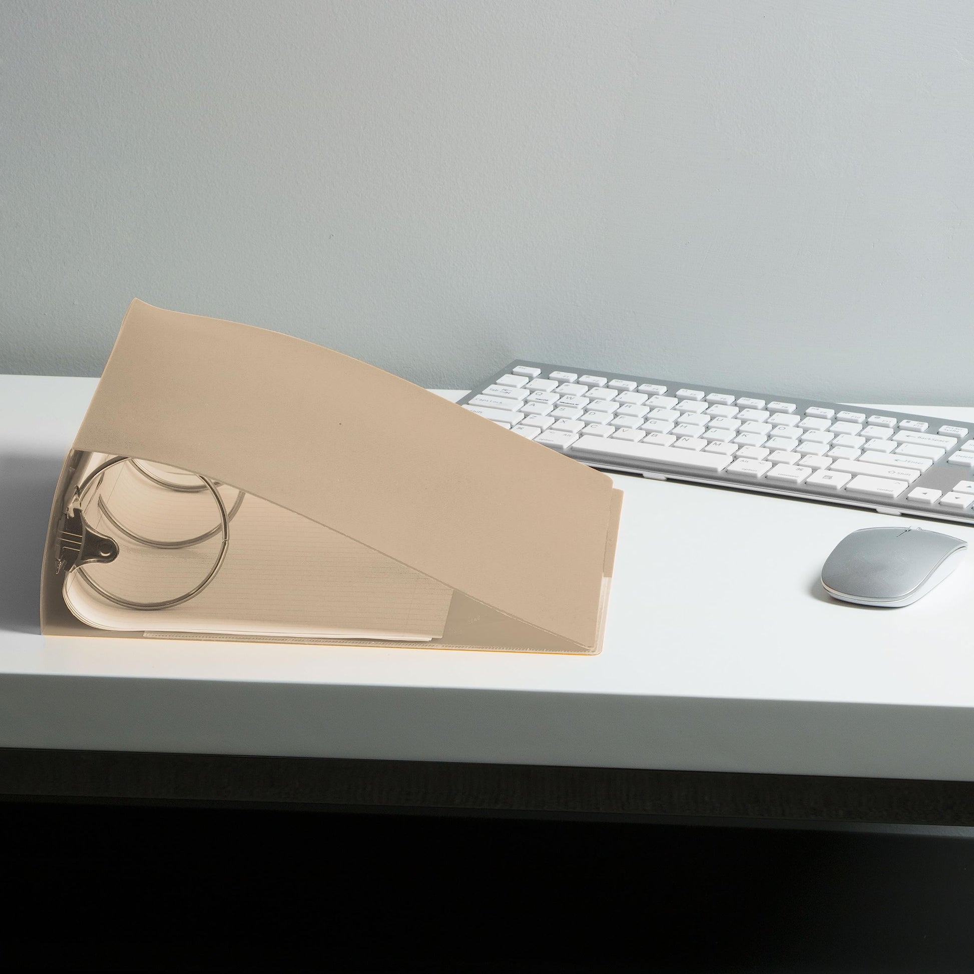 JAM PAPER Plastic 3 inch Binder - Smoke Grey 3 Ring Binder - Sold Individually