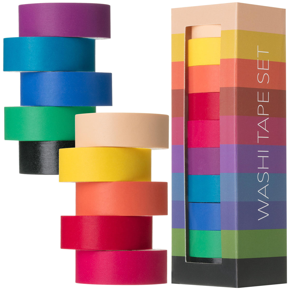 Mr. Pen- Washi Tape Set, 10 Rolls, 5.5 Yards/Roll, Washi Tape for Scrapbook