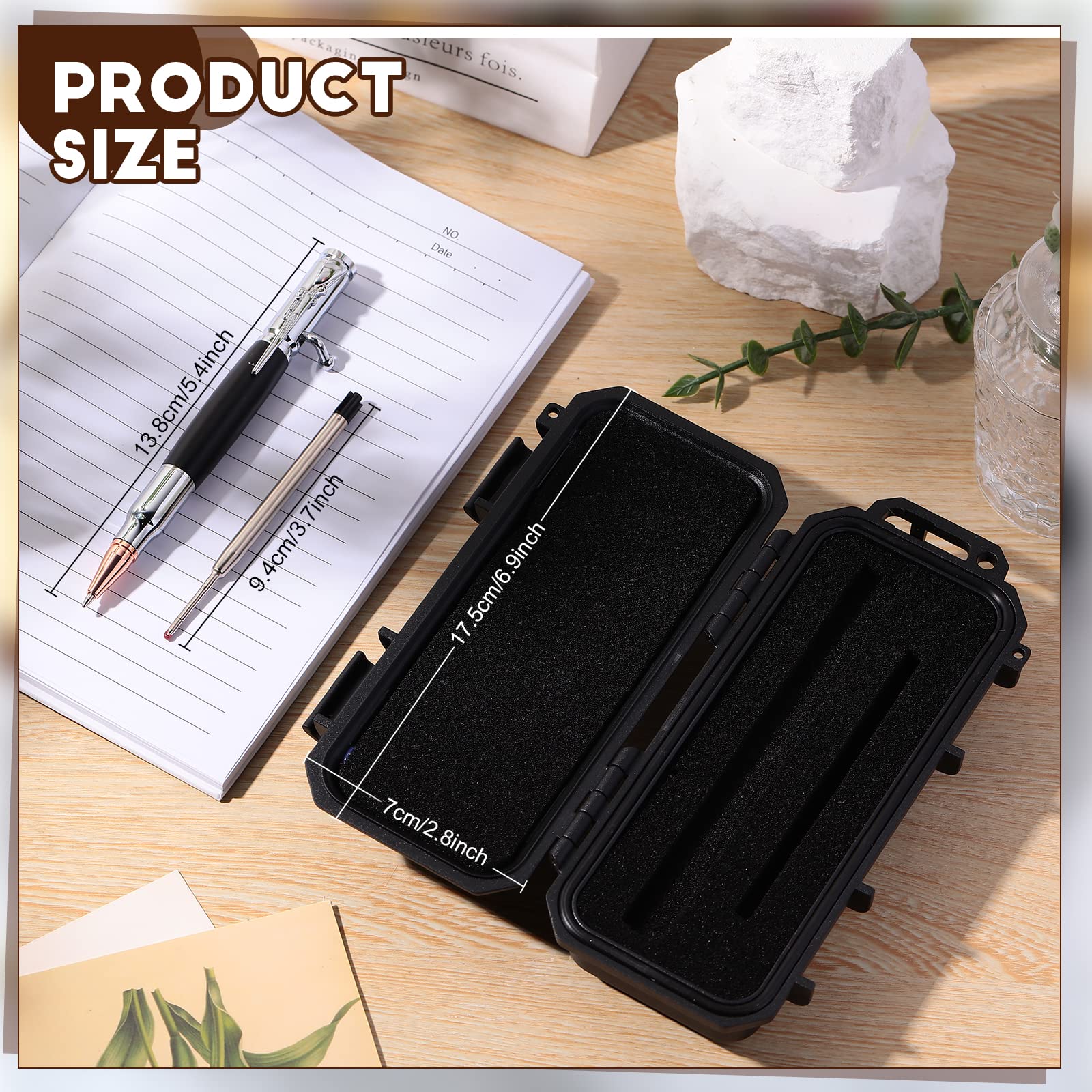 Crtiin Bolt Action Pen Bullet Pen with Gift Box Ballpoint Solid for Gun Lover with Black Ink