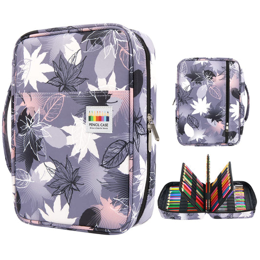 YOUSHARES Big Capacity Colored Pencil Case - 220 Slots large Pen Case Organizer with Multilayer