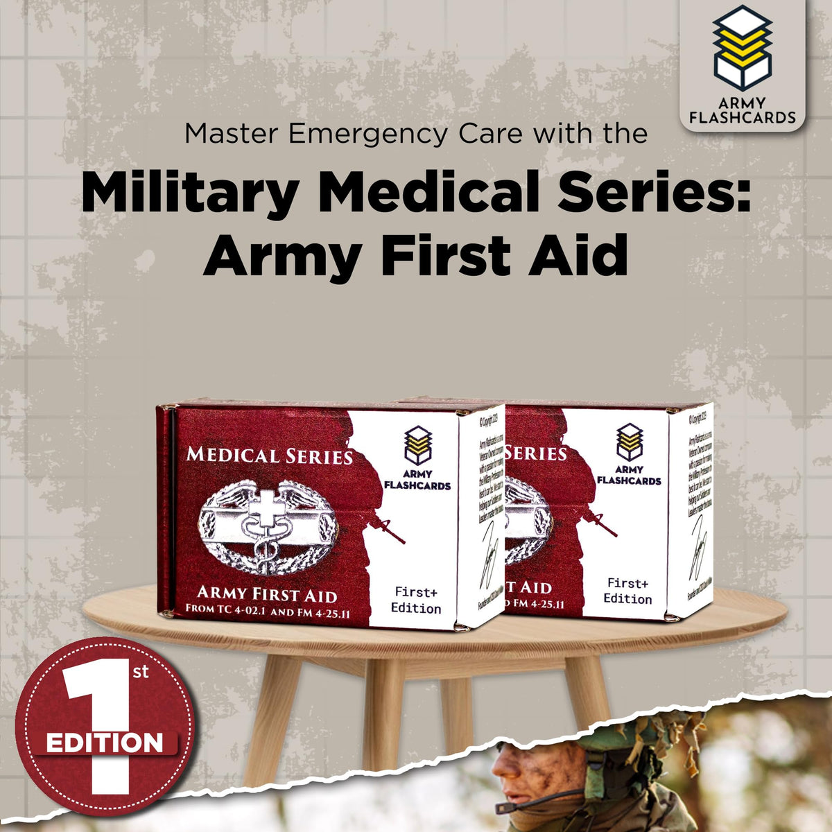 Army Flashcards - Military Medical Series: Army First Aid | 100 of the Most Important Emergency