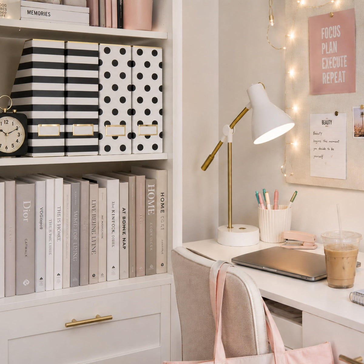 BLU MONACO | Cardboard Magazine File Holder Set of 4 | Vertical Magazine File Holder for Desk and
