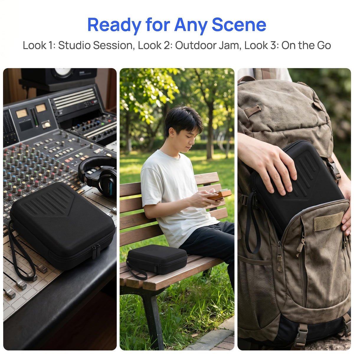 Miwayer 17-Key Kalimba Case, Thickened Thumb Piano Storage Bag - Shockproof, Waterproof, Durable